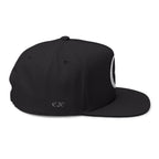 Celestial Crescent Moon Embroidered Snapback Hat