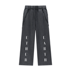 From Ether Into Form | Black Snow-Washed Sweatpants
