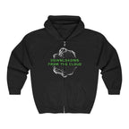 Downloading From The Cloud—Sacred Geometry Graphic Zip Hoodie