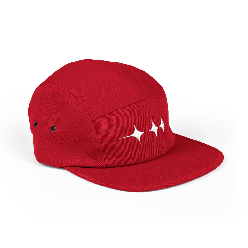 Cosmic Spirit Embroidered 5-Panel Cap — Spirit, Matter & Consciousness