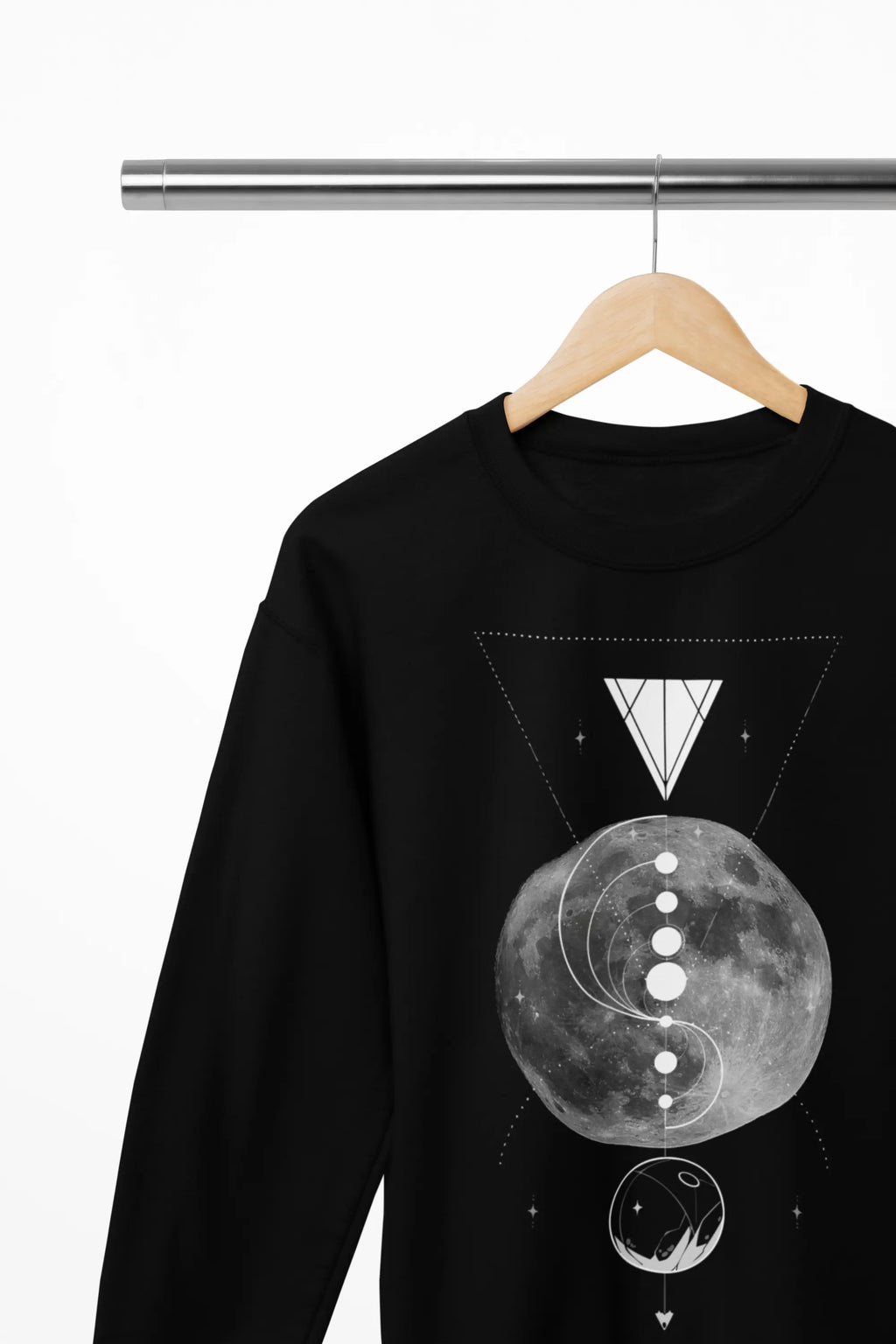 Full Moon Geometry Crewneck Sweatshirt - Ether2Earth
