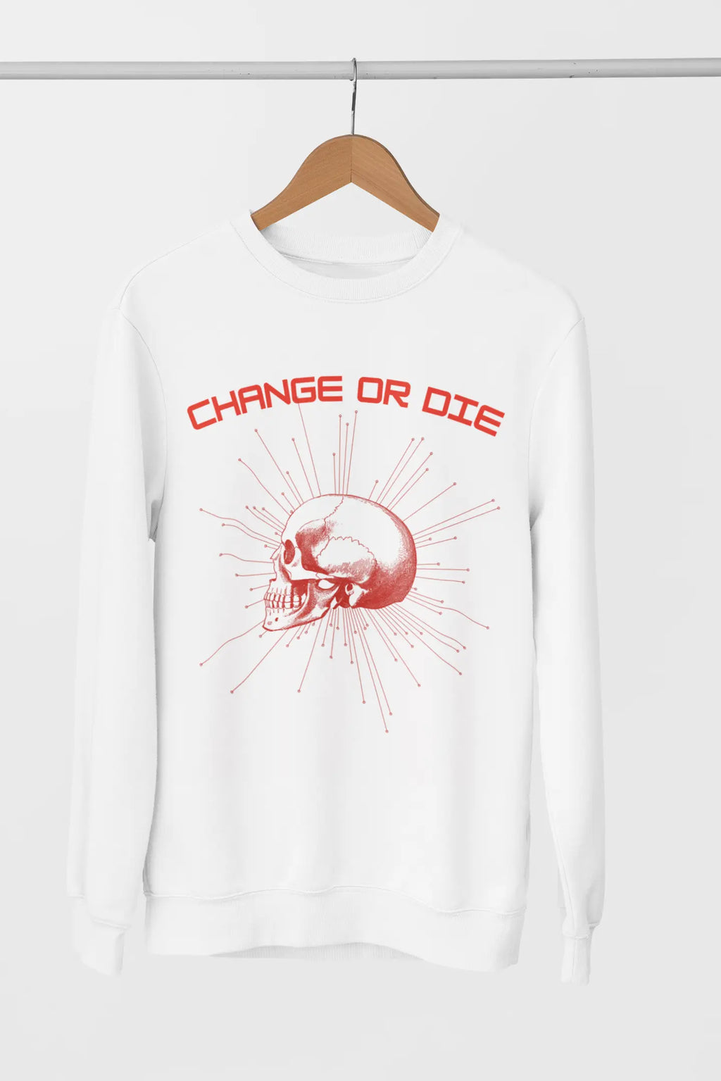 Change or Die Skull Graphic Sweatshirt - Ether2Earth