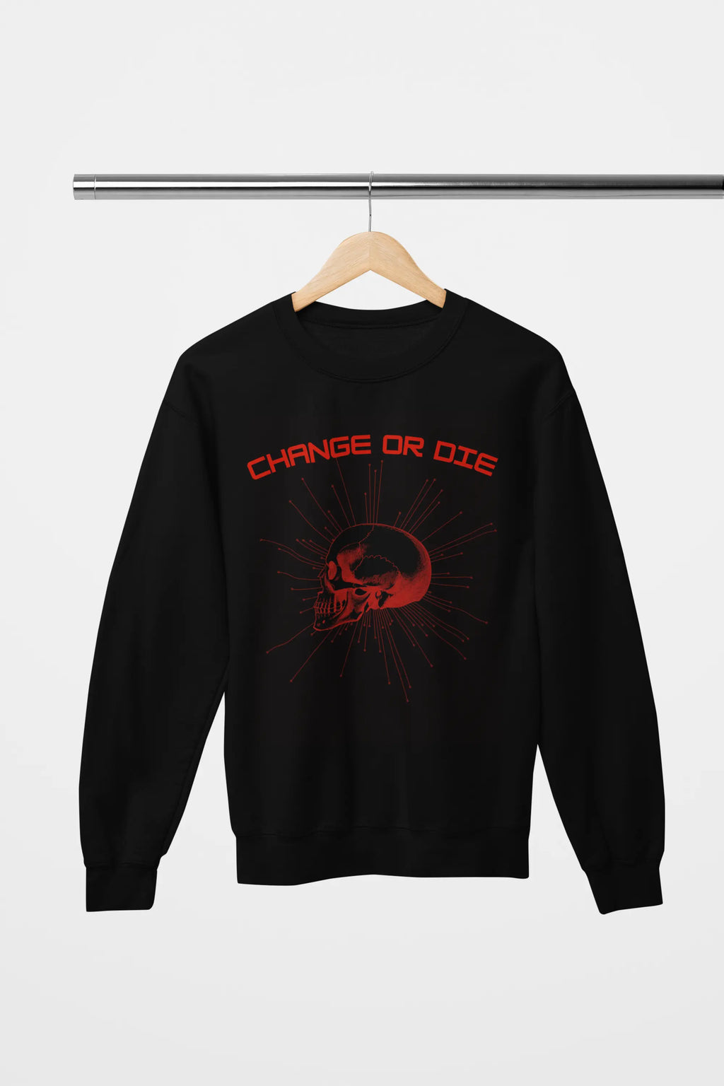 Change or Die Skull Graphic Sweatshirt - Ether2Earth