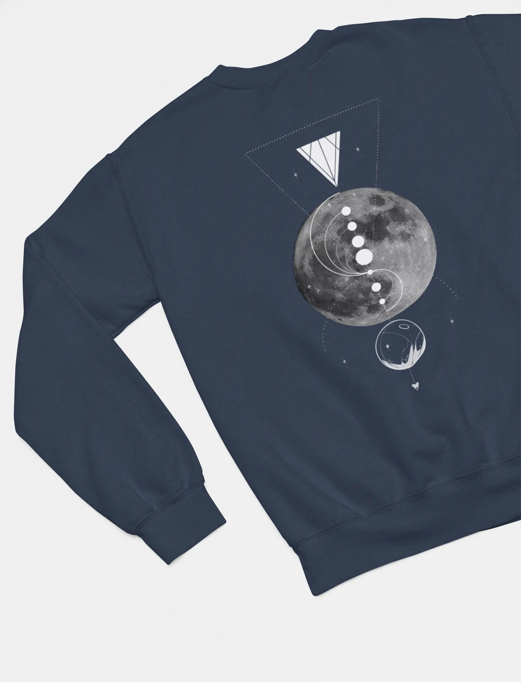 Full Moon Geometry Crewneck Sweatshirt - Ether2Earth