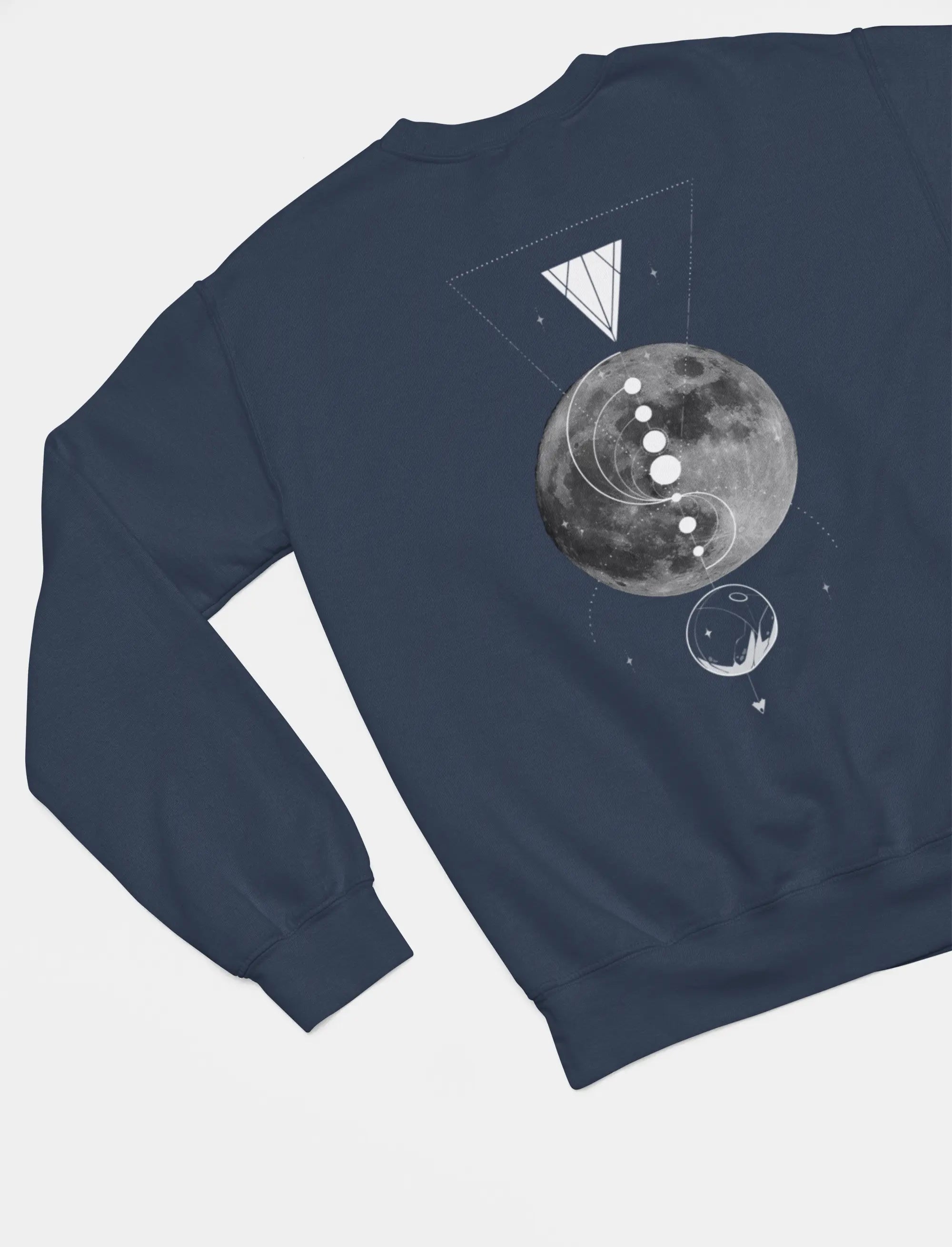 Full Moon Geometry Crewneck Sweatshirt - Ether2Earth