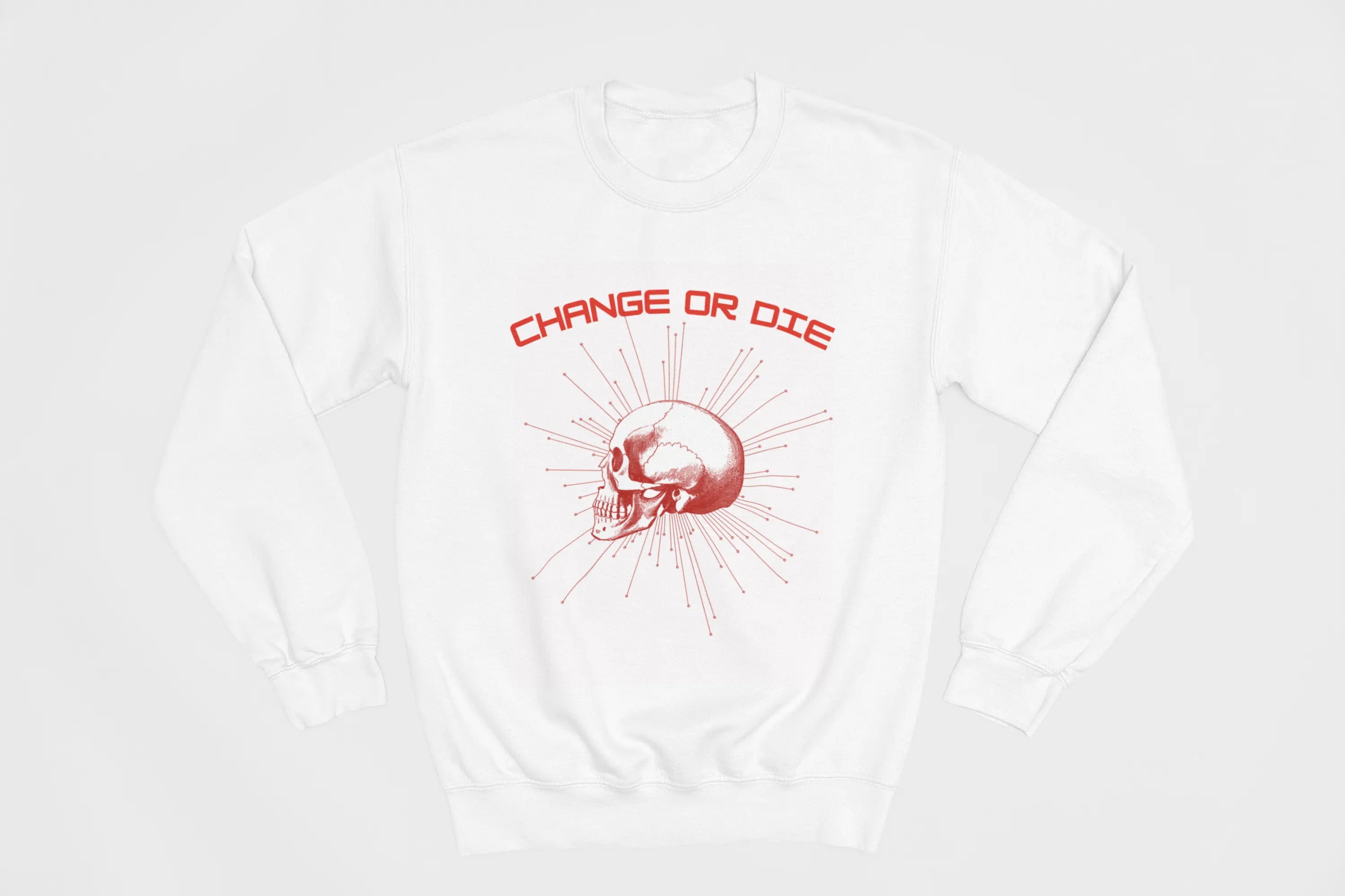 Change or Die Skull Graphic Sweatshirt - Ether2Earth