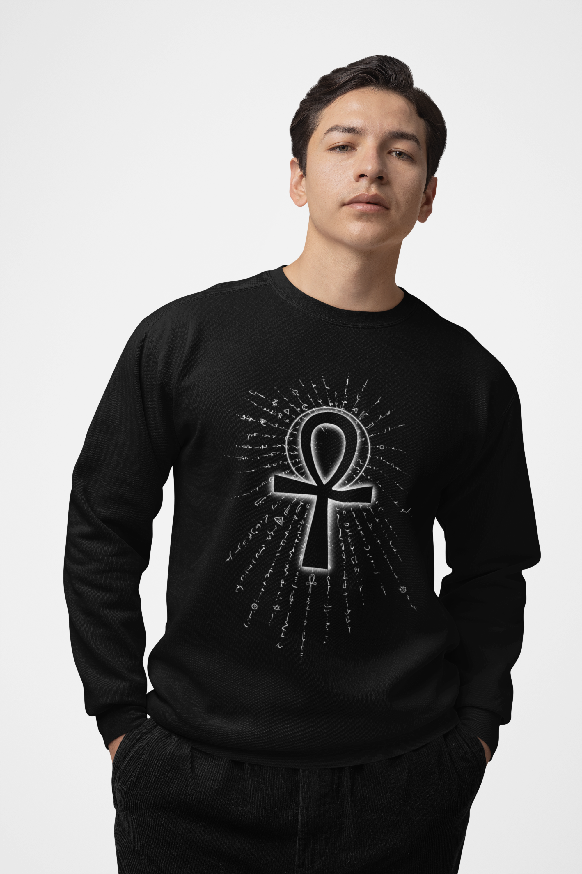Ankh Symbol Crewneck Sweatshirt