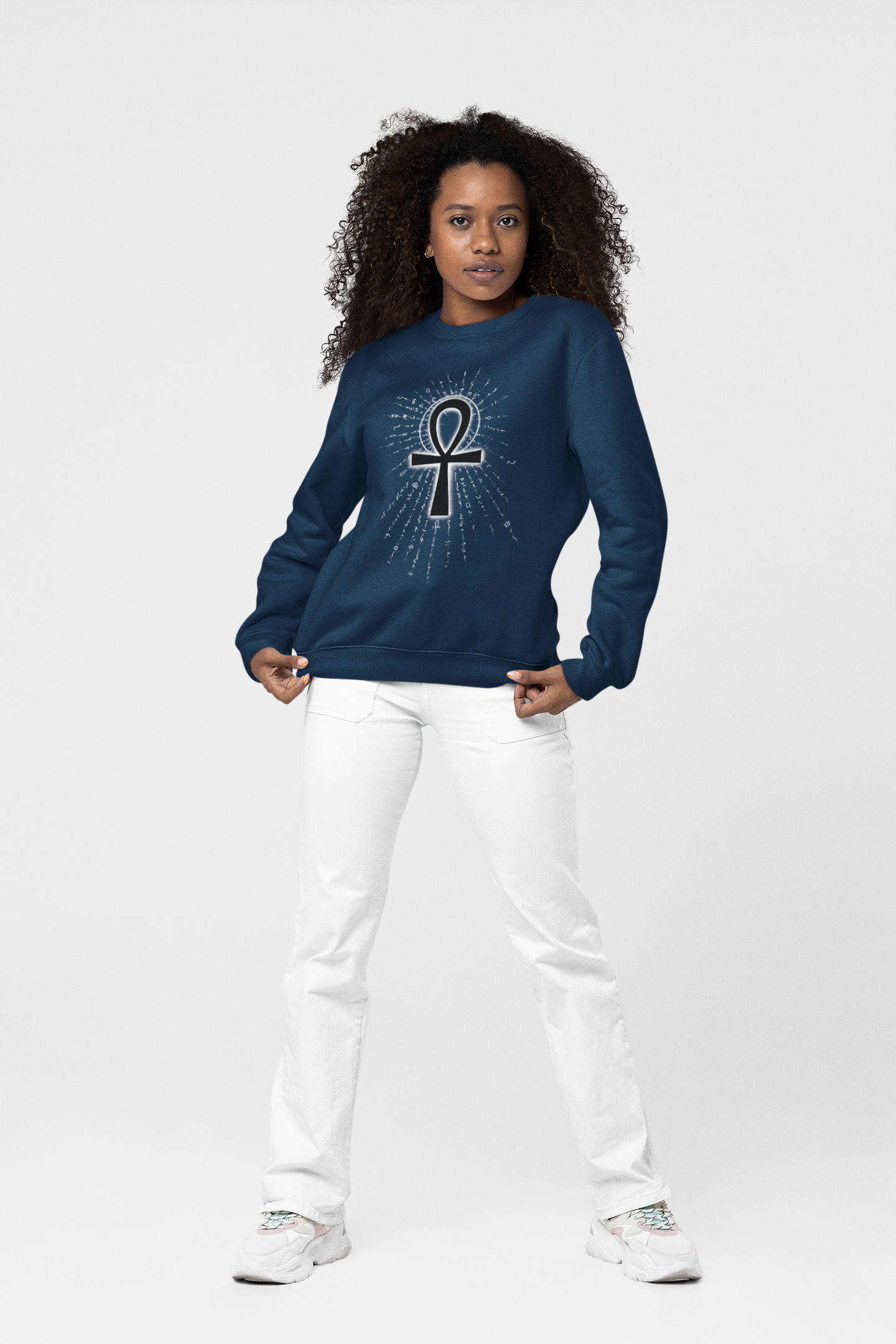 Ankh Symbol Crewneck Sweatshirt