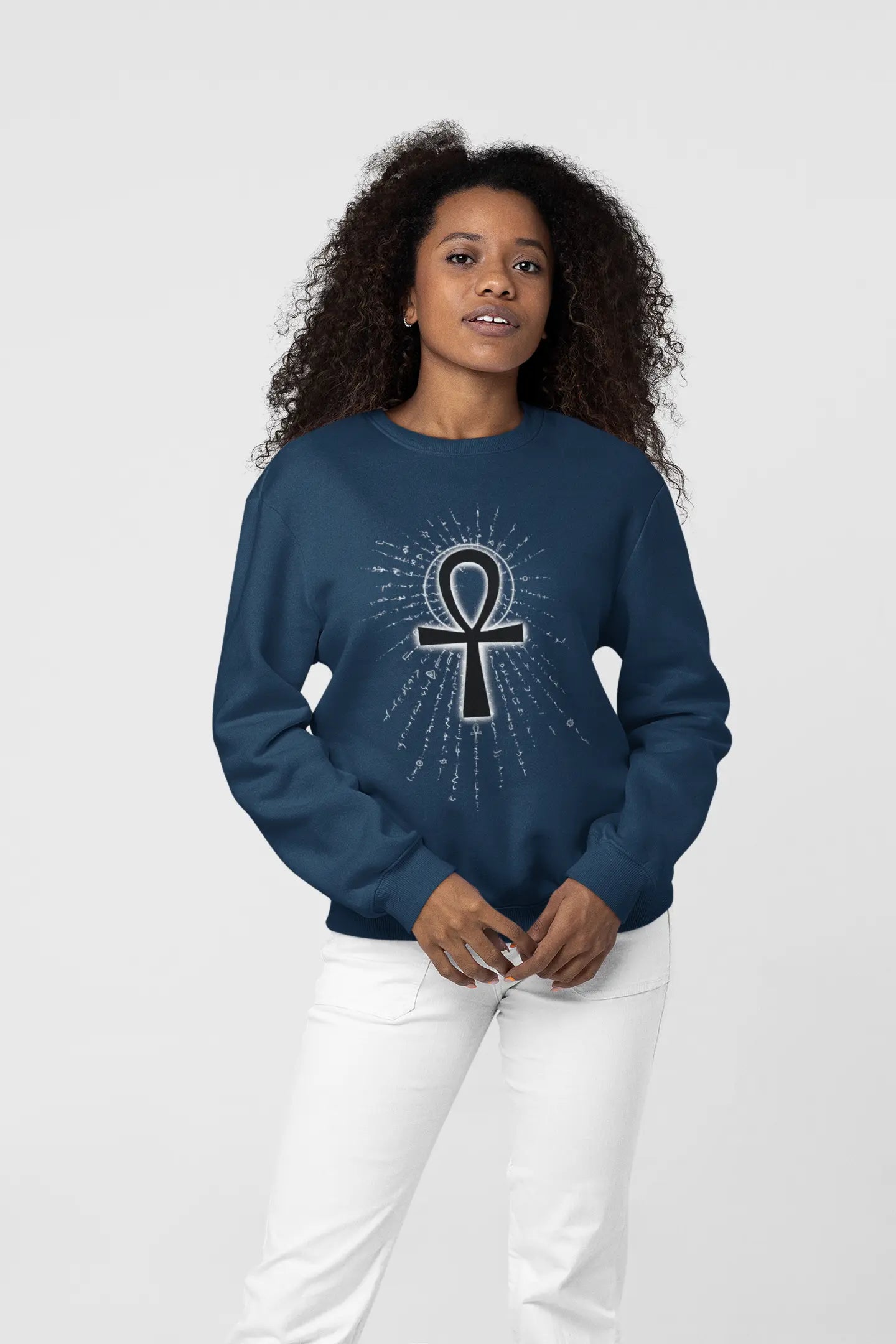 Ankh Symbol Crewneck Sweatshirt - Ether2Earth