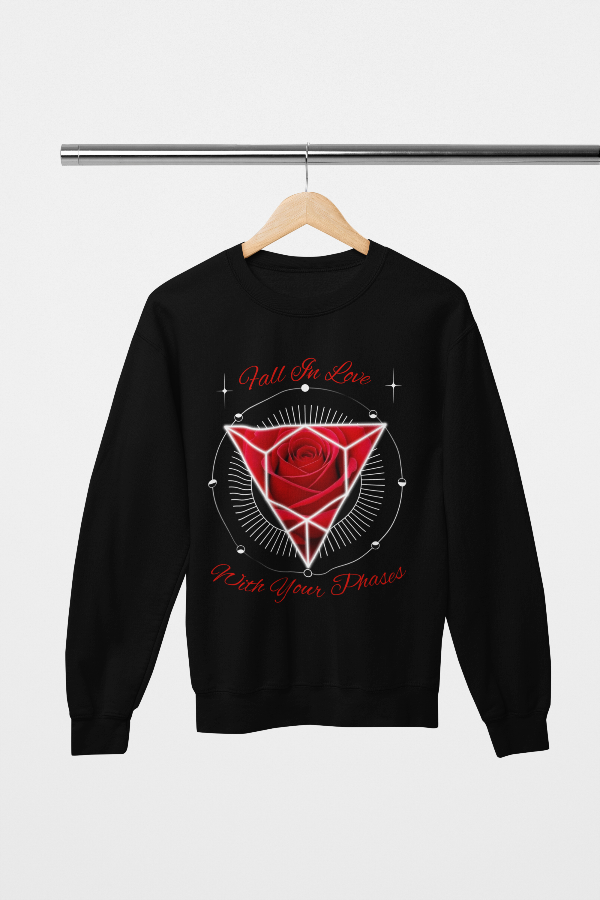 Fall In Love With Your Phases Crewneck Sweatshirt - Ether2Earth