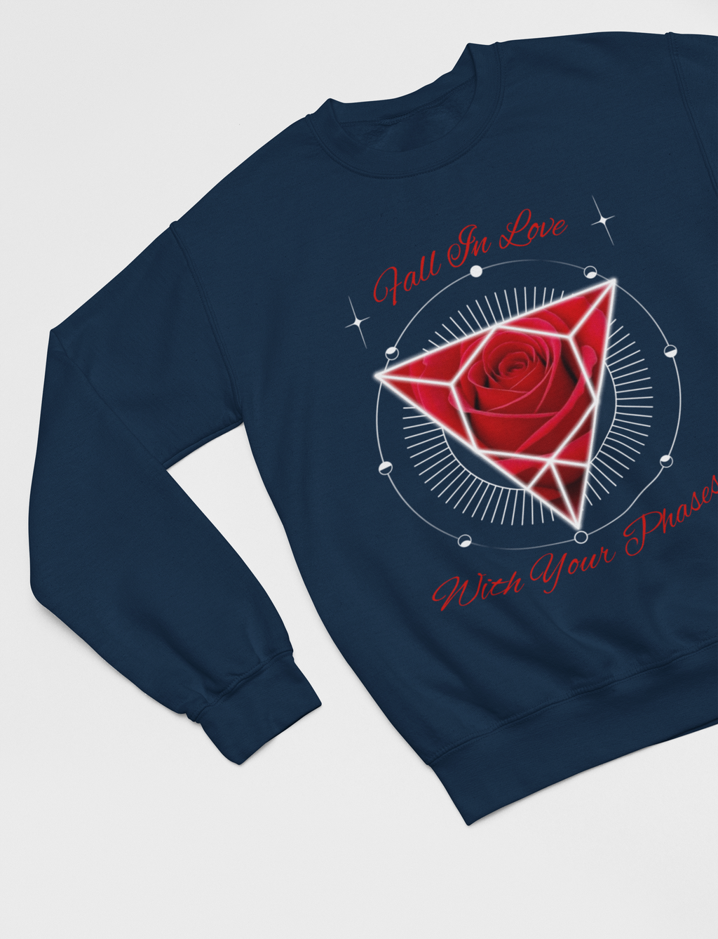 Fall In Love With Your Phases Crewneck Sweatshirt - Ether2Earth