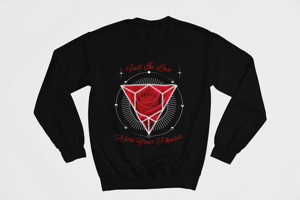 Fall In Love With Your Phases Crewneck Sweatshirt - Ether2Earth