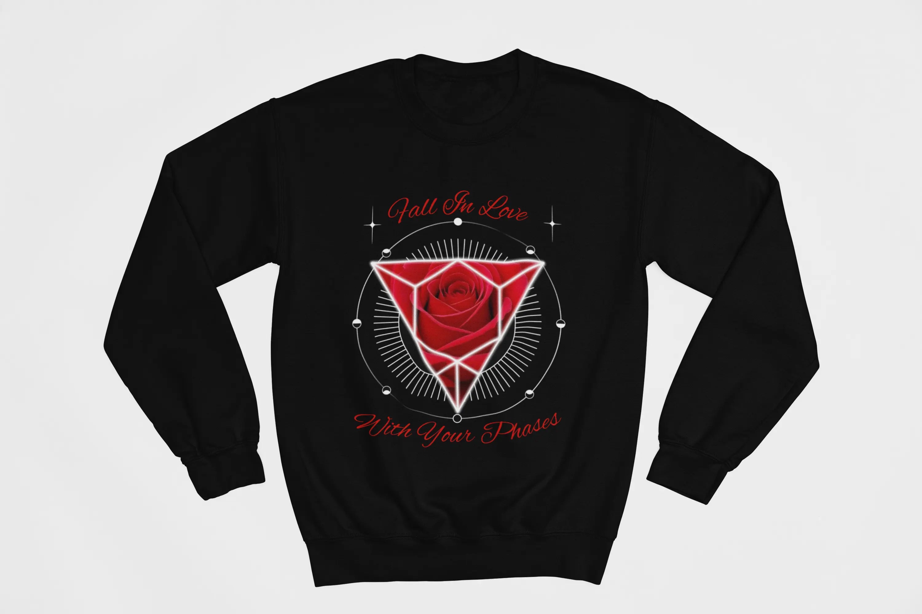 Fall In Love With Your Phases Crewneck Sweatshirt - Ether2Earth
