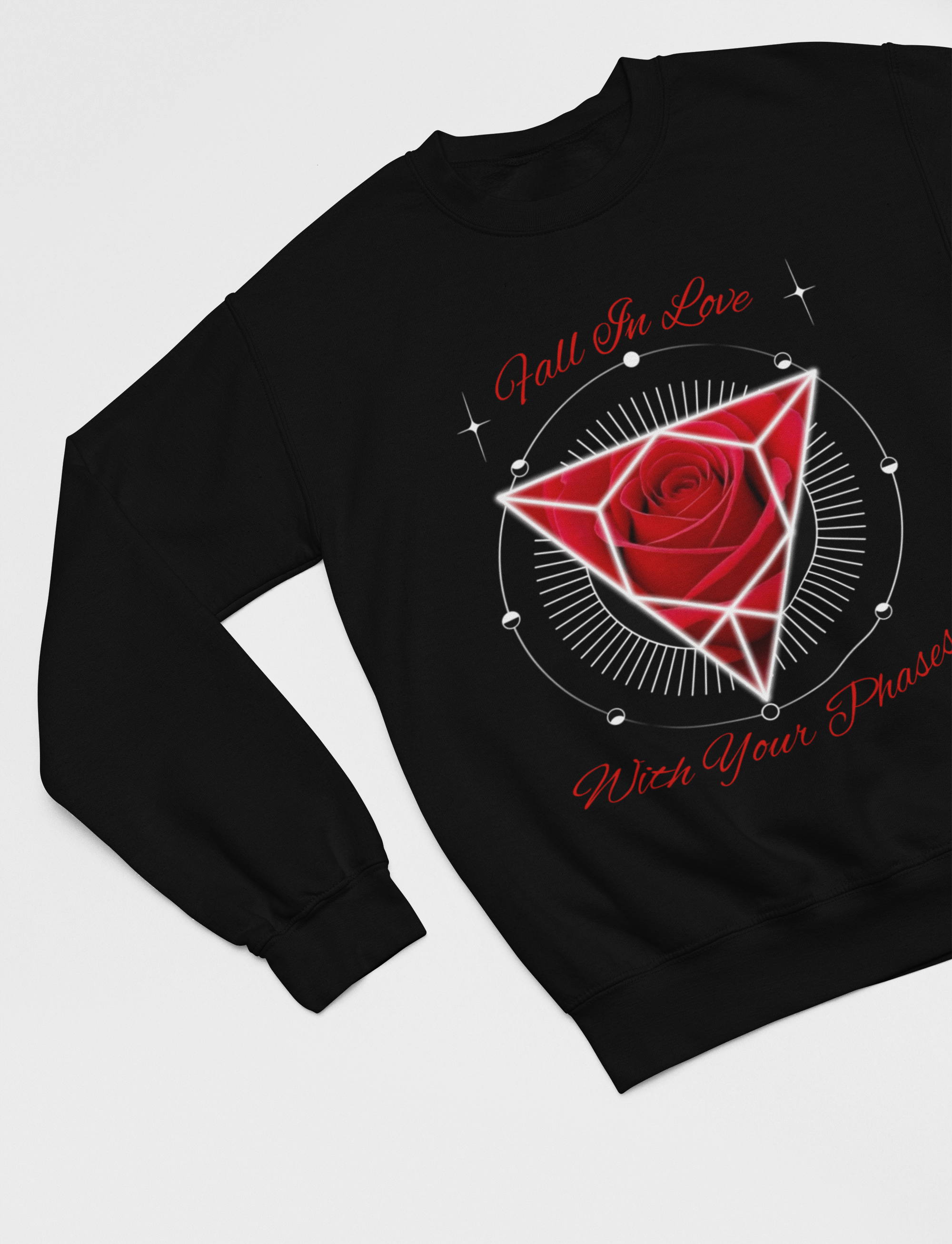Fall In Love With Your Phases Crewneck Sweatshirt - Ether2Earth