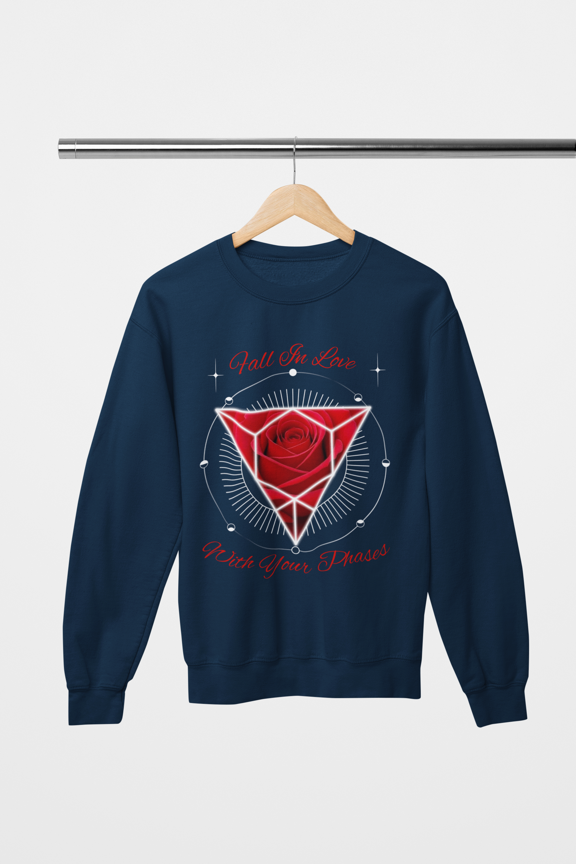 Fall In Love With Your Phases Crewneck Sweatshirt - Ether2Earth