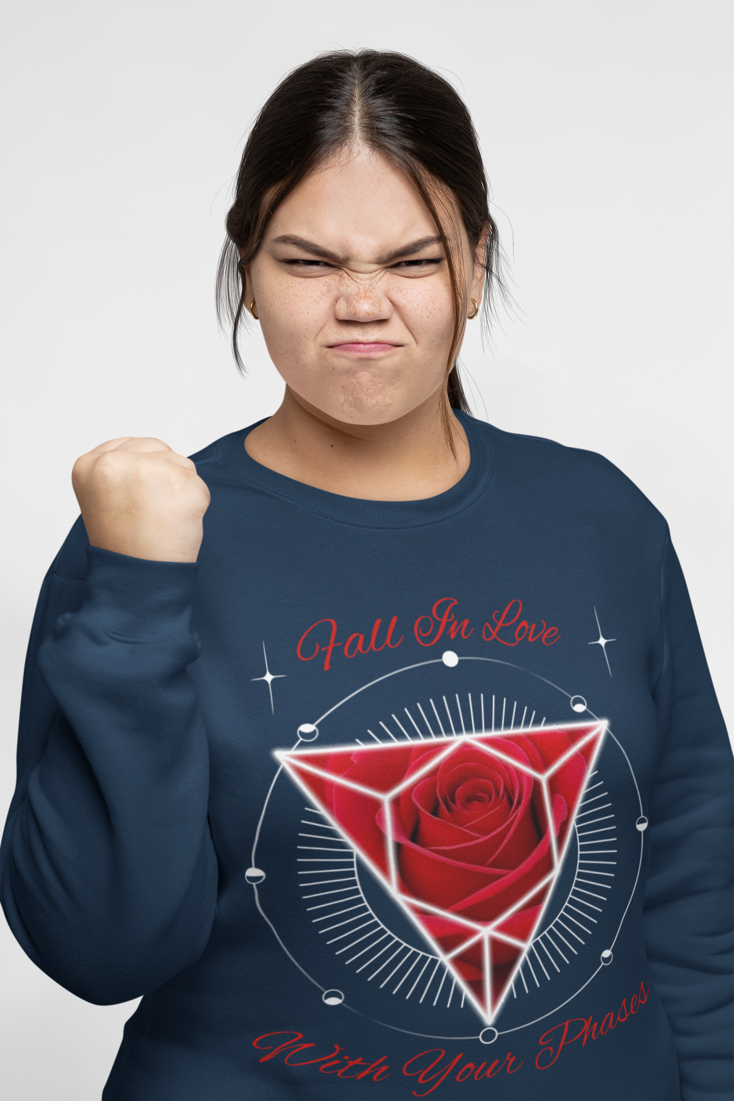 Fall In Love With Your Phases Crewneck Sweatshirt - Ether2Earth