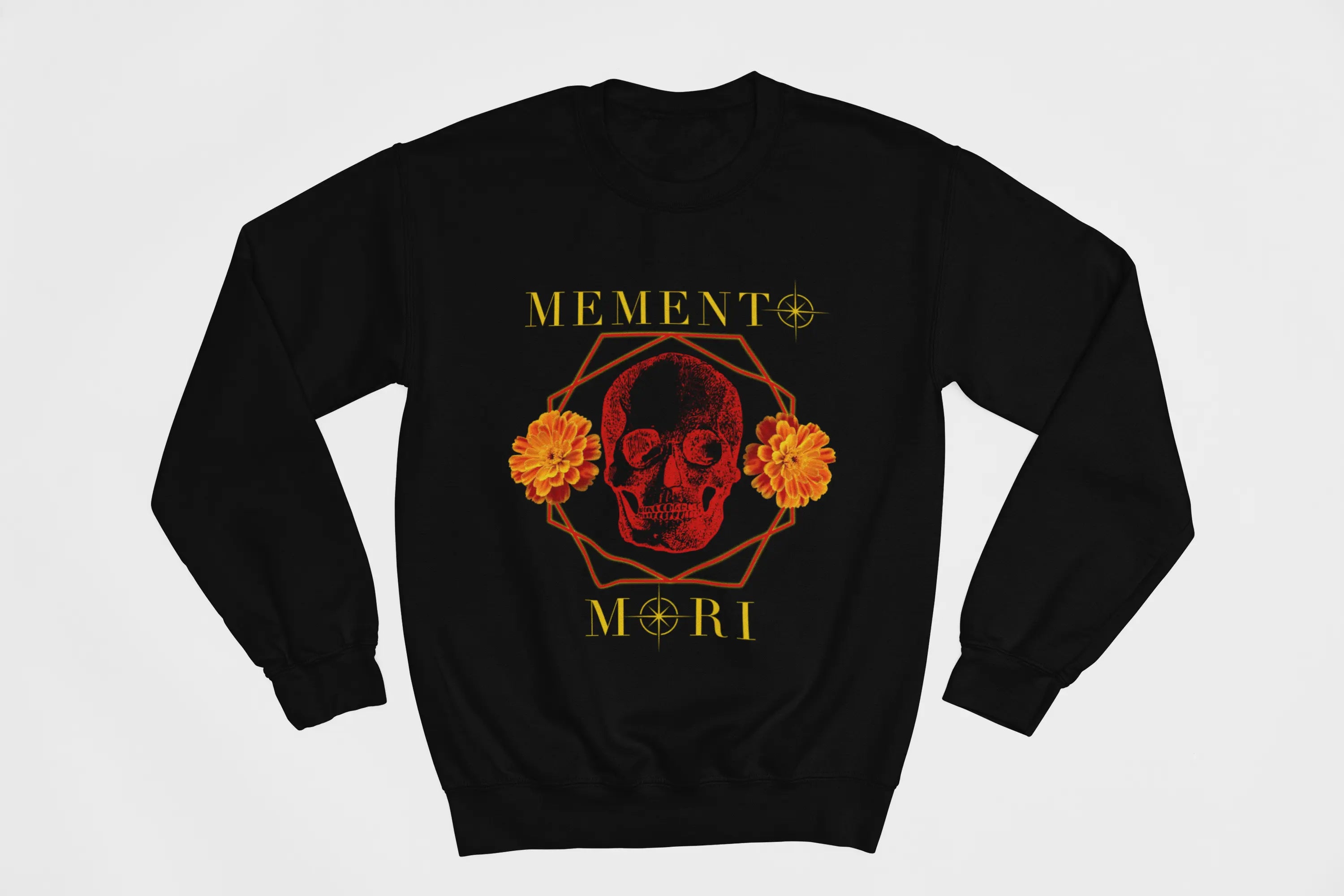 Memento Mori Skull Crewneck Sweatshirt - Ether2Earth
