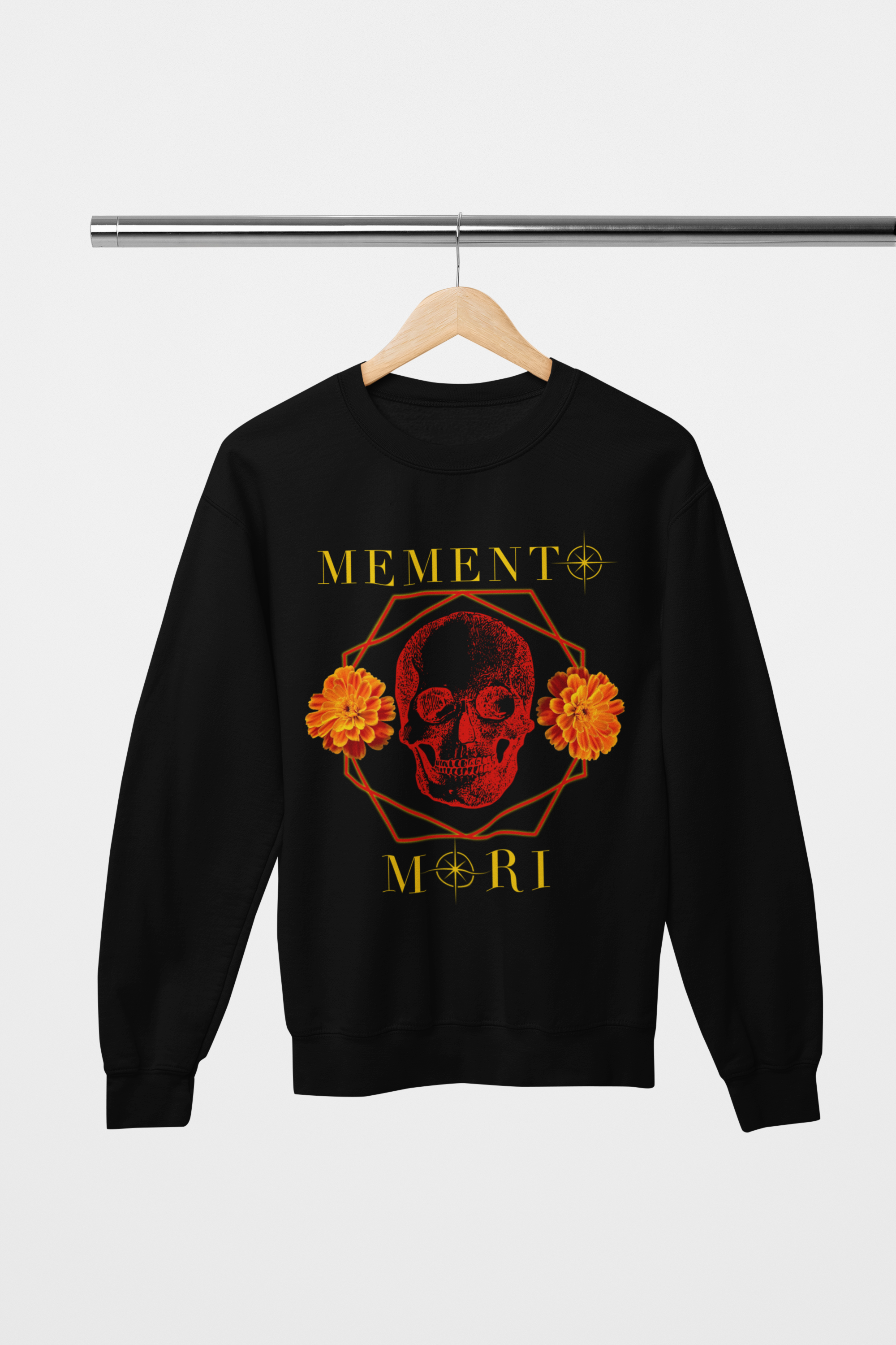 Memento Mori Skull Crewneck Sweatshirt