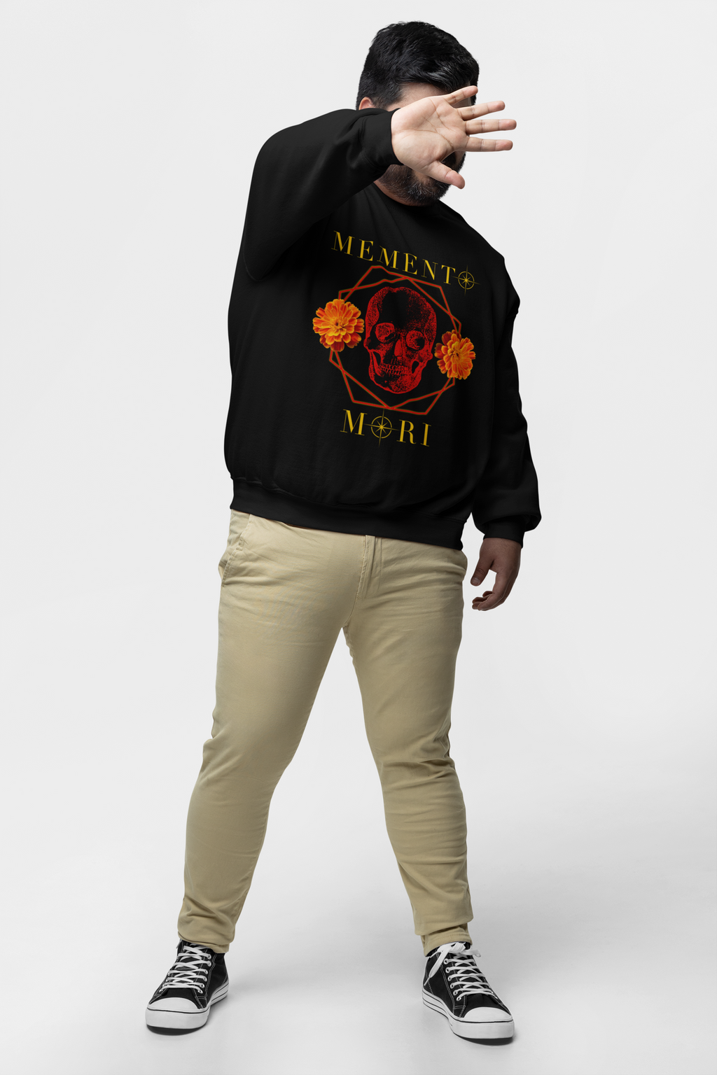 Memento Mori Skull Crewneck Sweatshirt