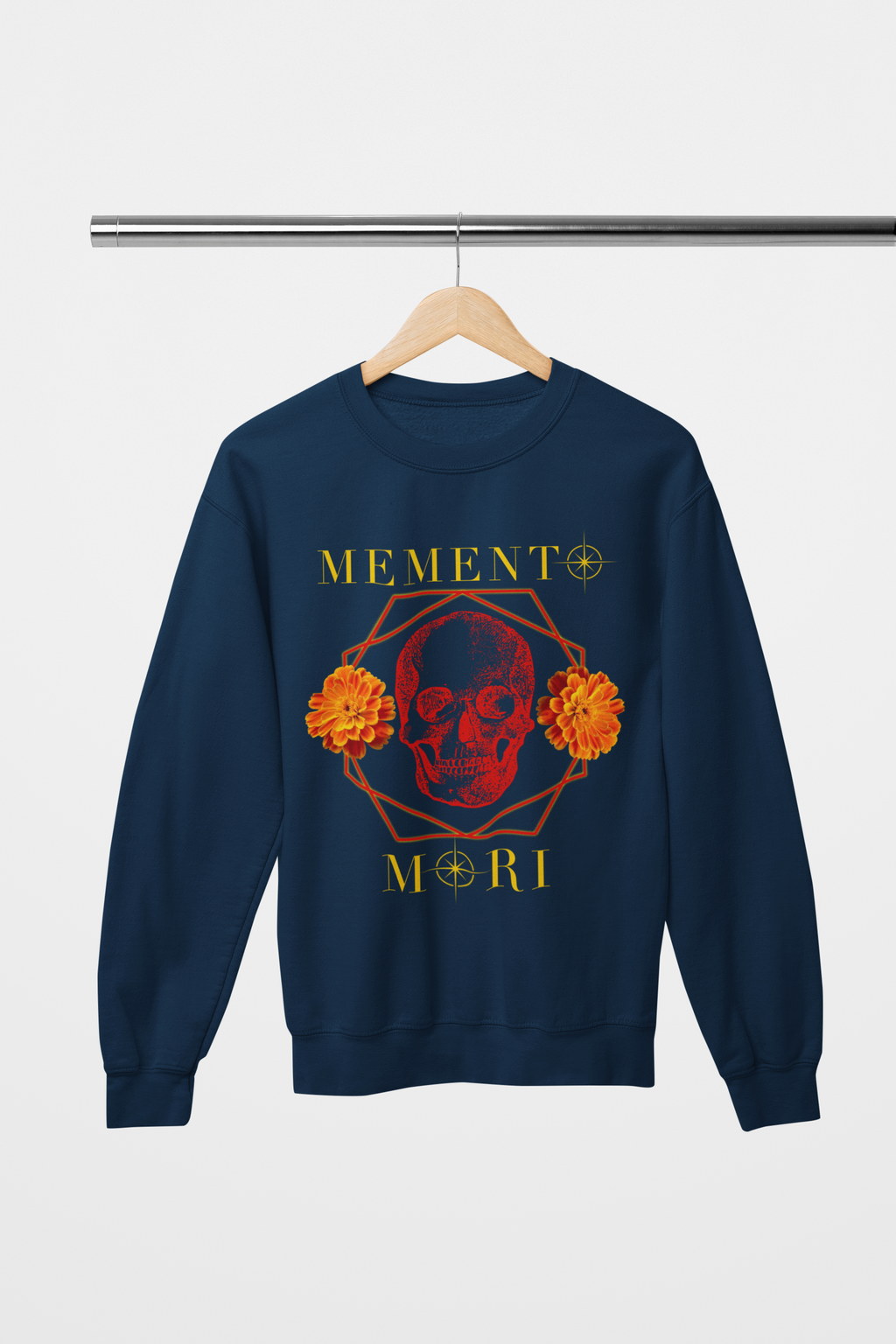 Memento Mori Skull Crewneck Sweatshirt