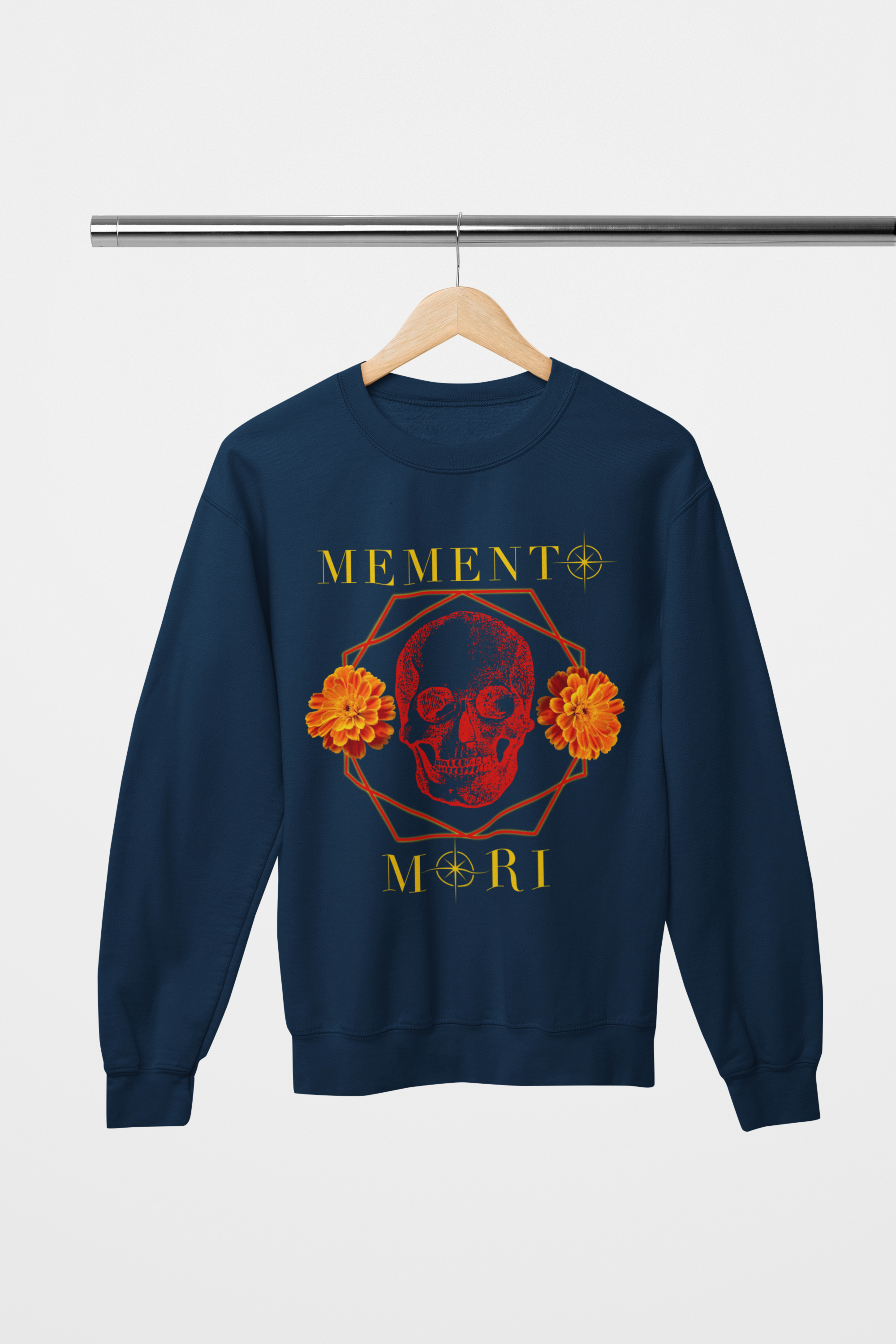 Memento Mori Skull Crewneck Sweatshirt