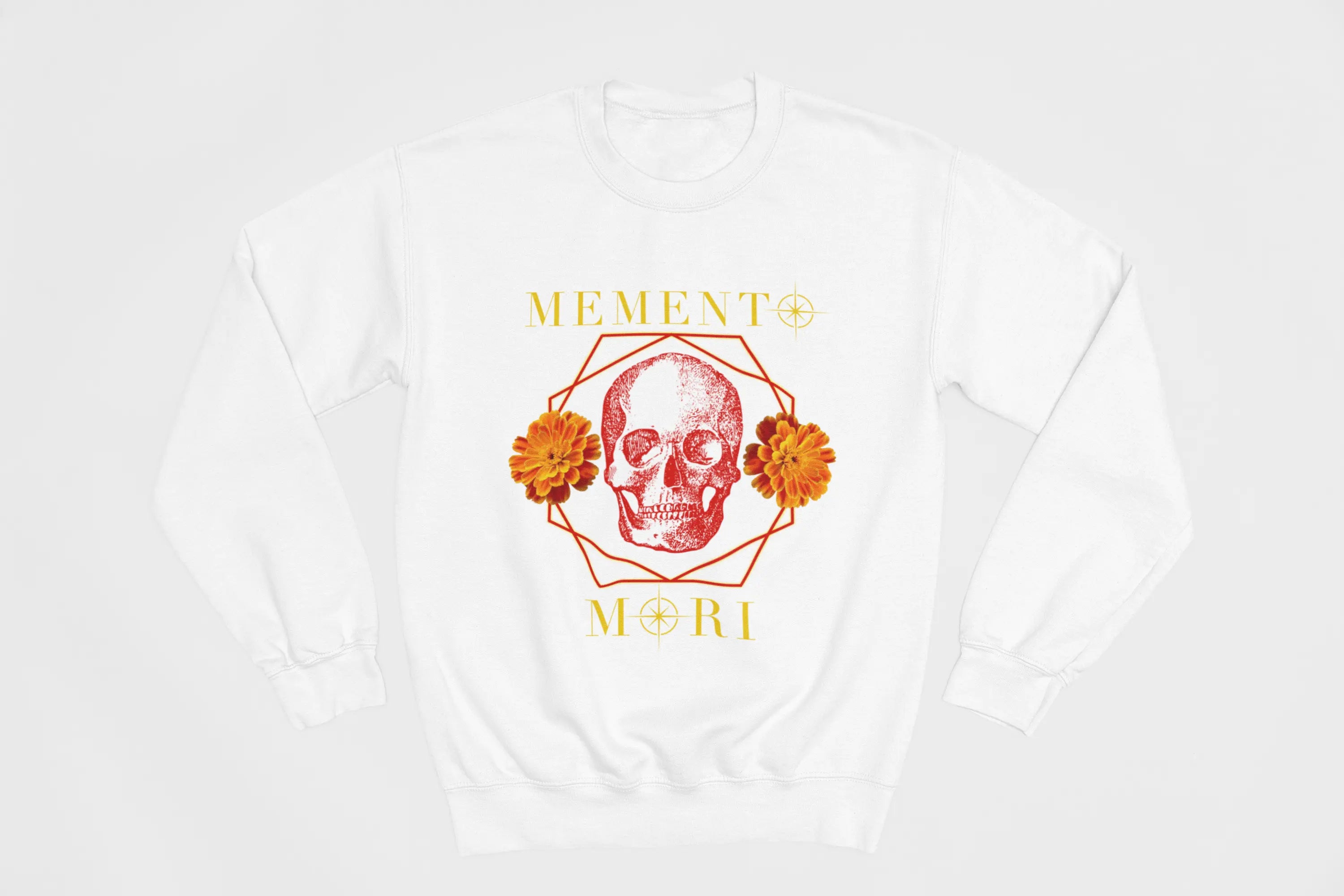 Memento Mori Skull Crewneck Sweatshirt - Ether2Earth