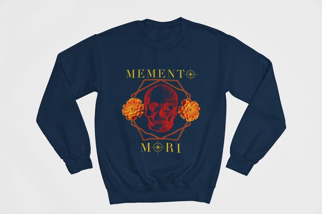 Memento Mori Skull Crewneck Sweatshirt