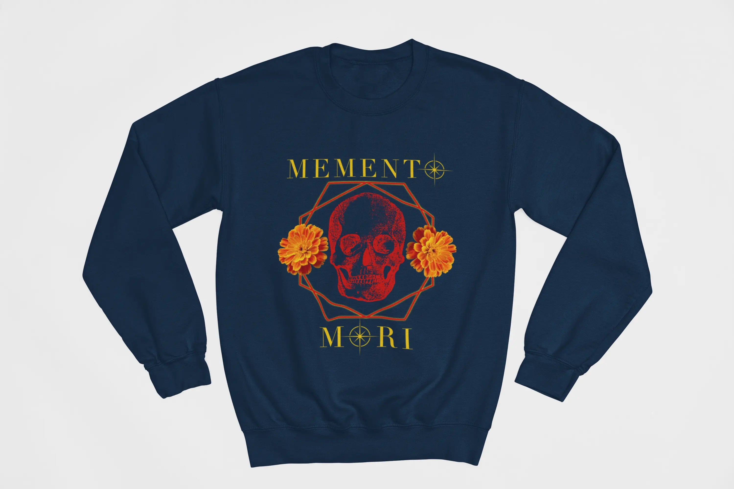 Memento Mori Skull Crewneck Sweatshirt - Ether2Earth