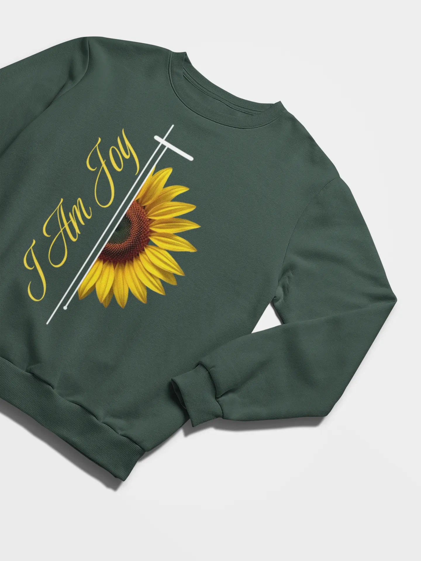 Sunflower "I Am Joy" Crewneck Sweatshirt - Ether2Earth