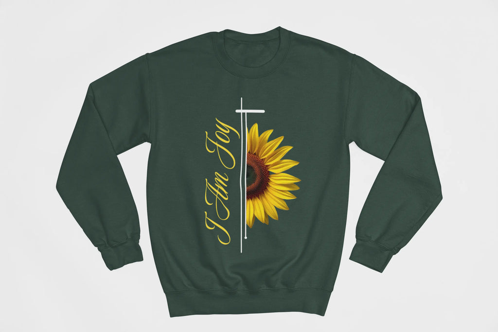 Sunflower "I Am Joy" Crewneck Sweatshirt - Ether2Earth