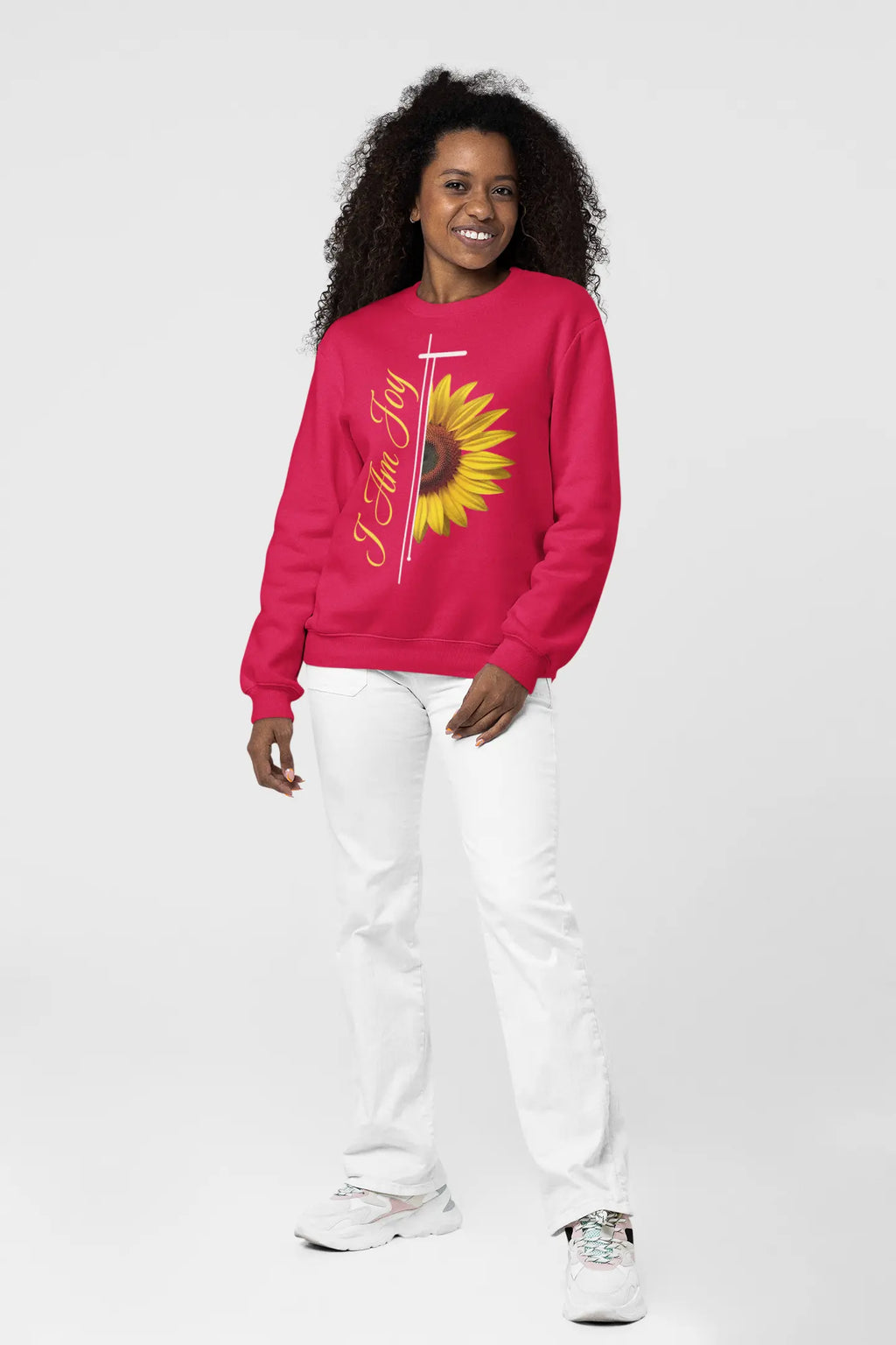 Sunflower "I Am Joy" Crewneck Sweatshirt - Ether2Earth