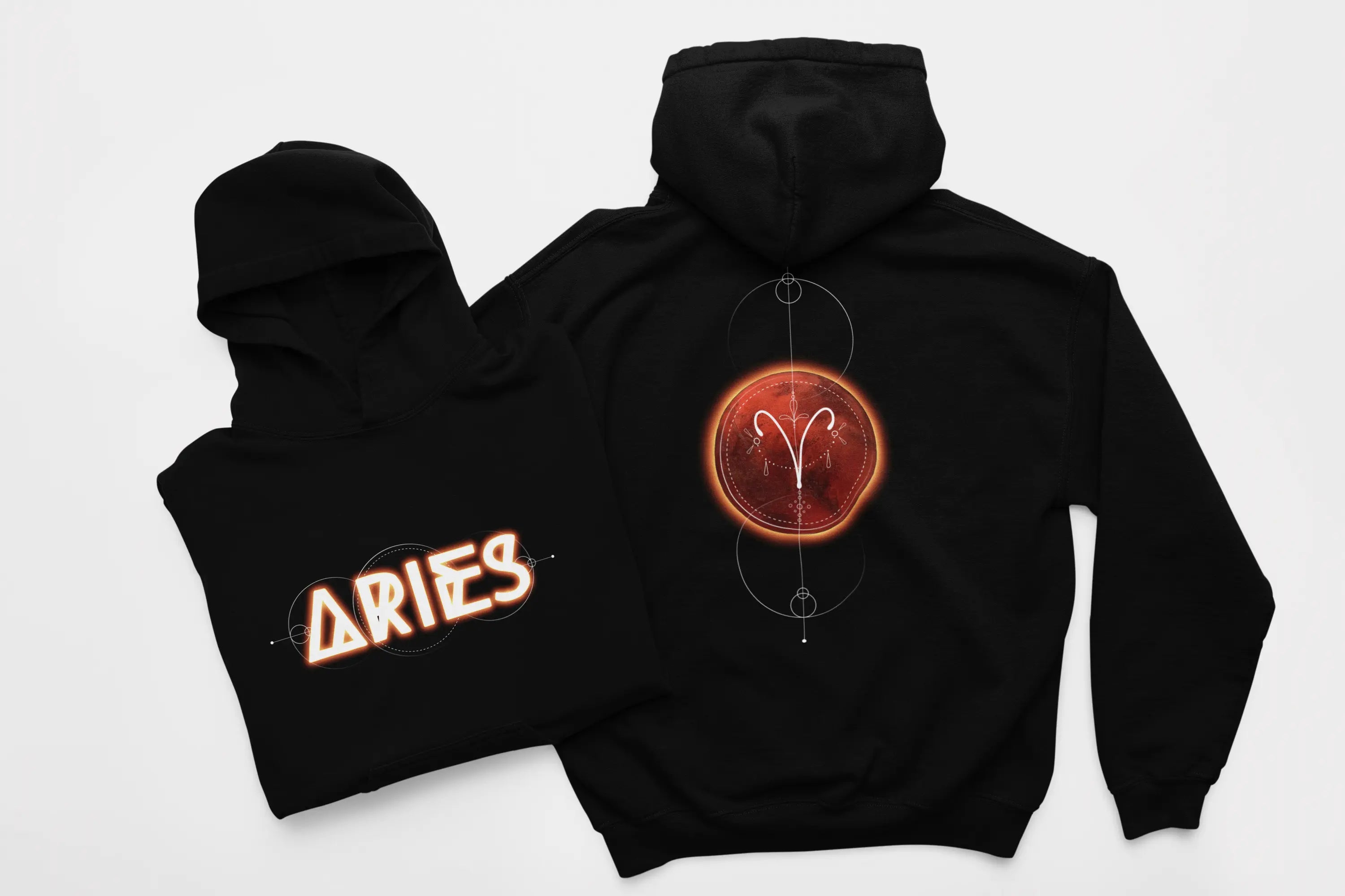 Aries-Mars Zodiac Graphic Hoodie - Ether2Earth