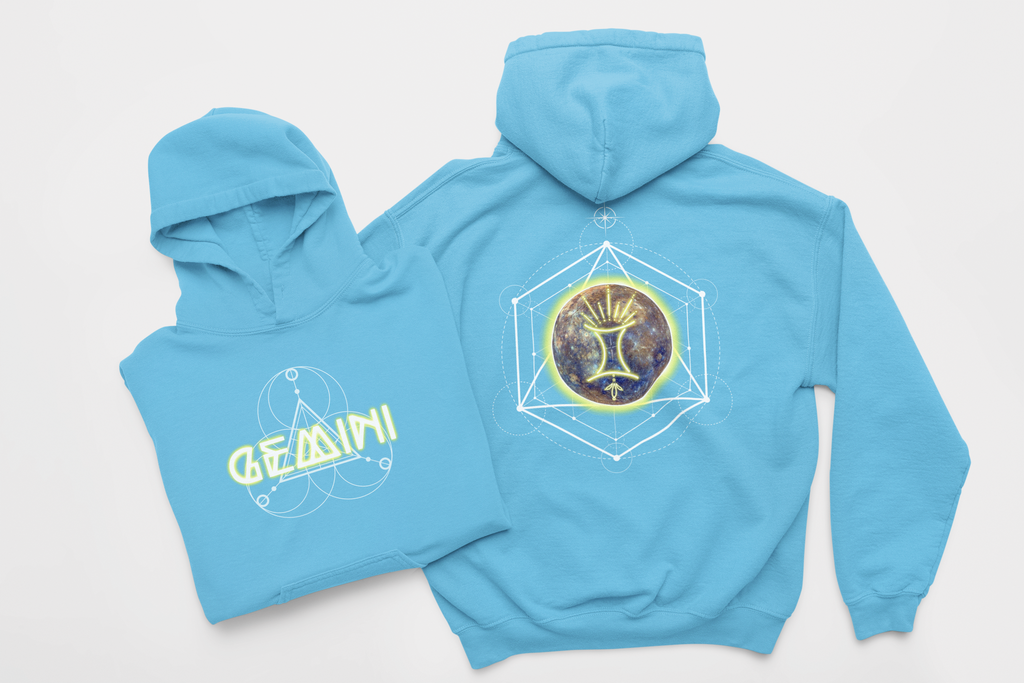 Gemini-Mercury Zodiac Graphic Hoodie