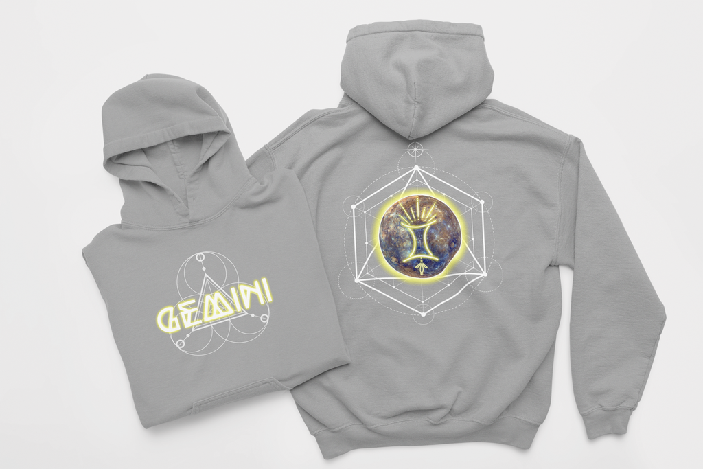 Gemini-Mercury Zodiac Graphic Hoodie