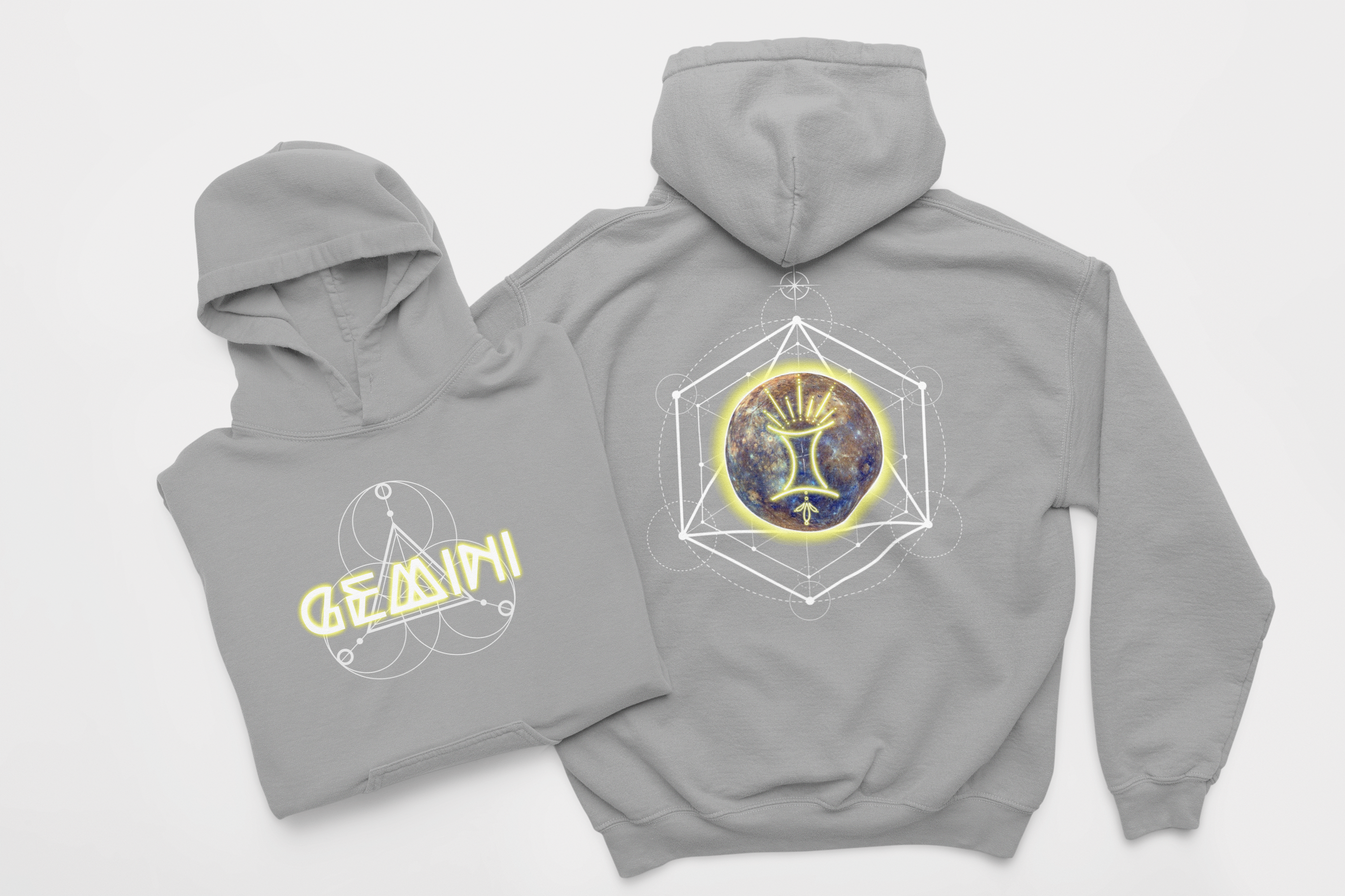 Gemini-Mercury Zodiac Graphic Hoodie