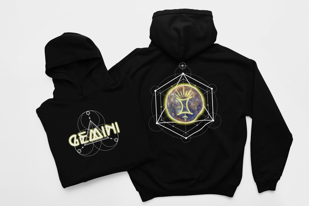 Gemini-Mercury Zodiac Graphic Hoodie
