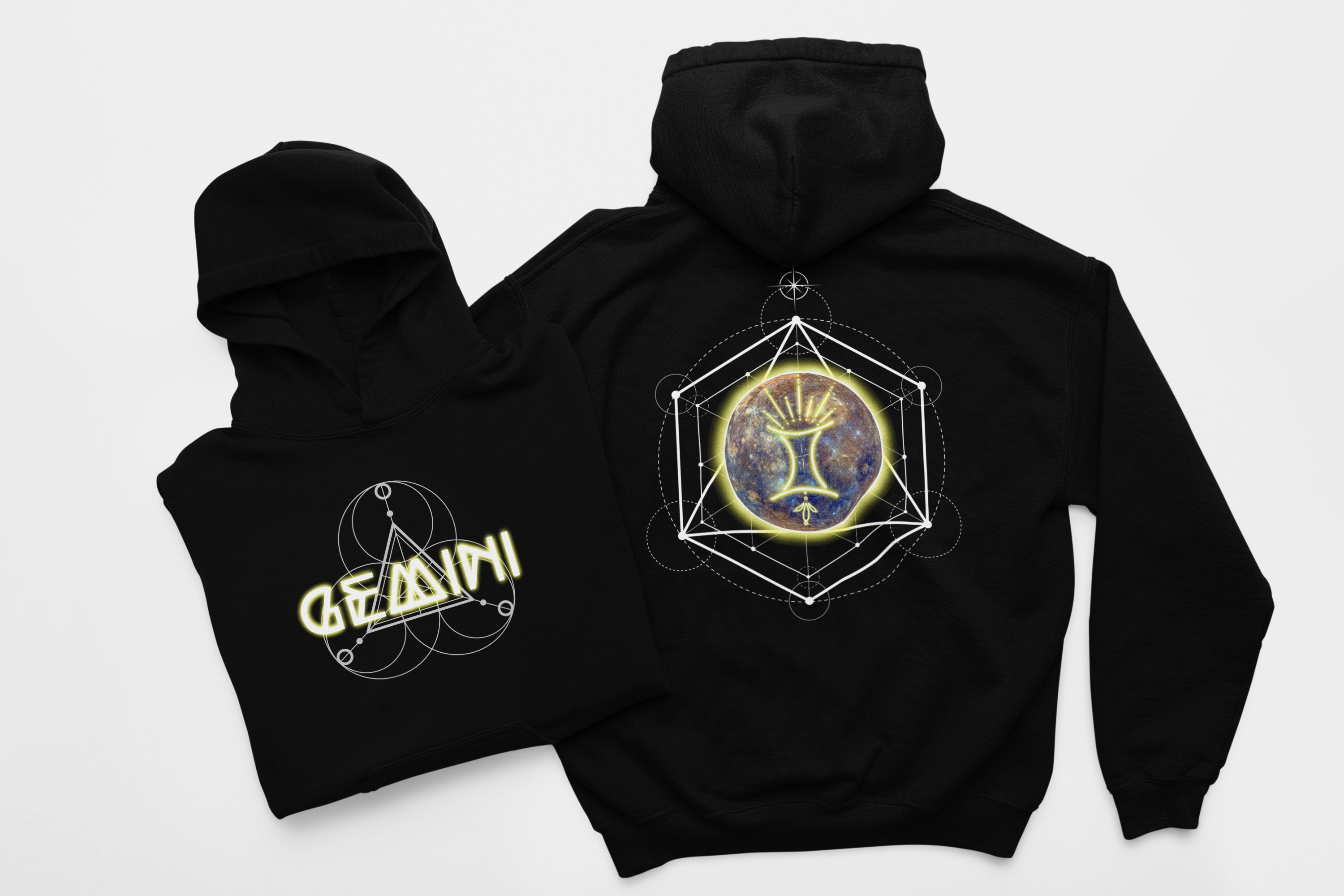 Gemini-Mercury Zodiac Graphic Hoodie