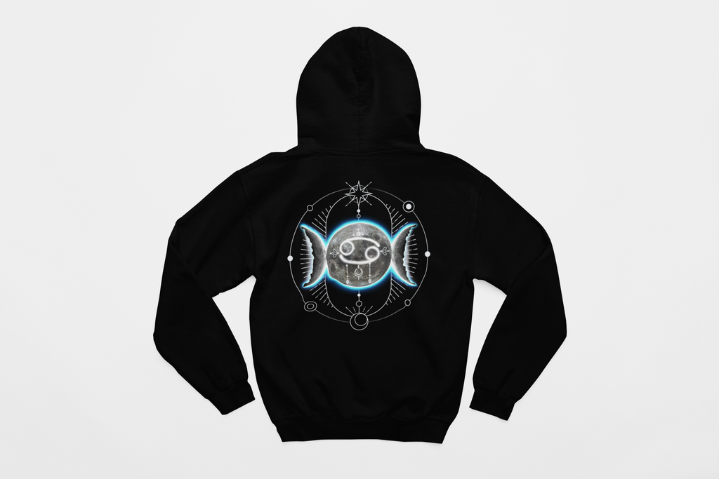 Cancer-Moon Zodiac Graphic Hoodie