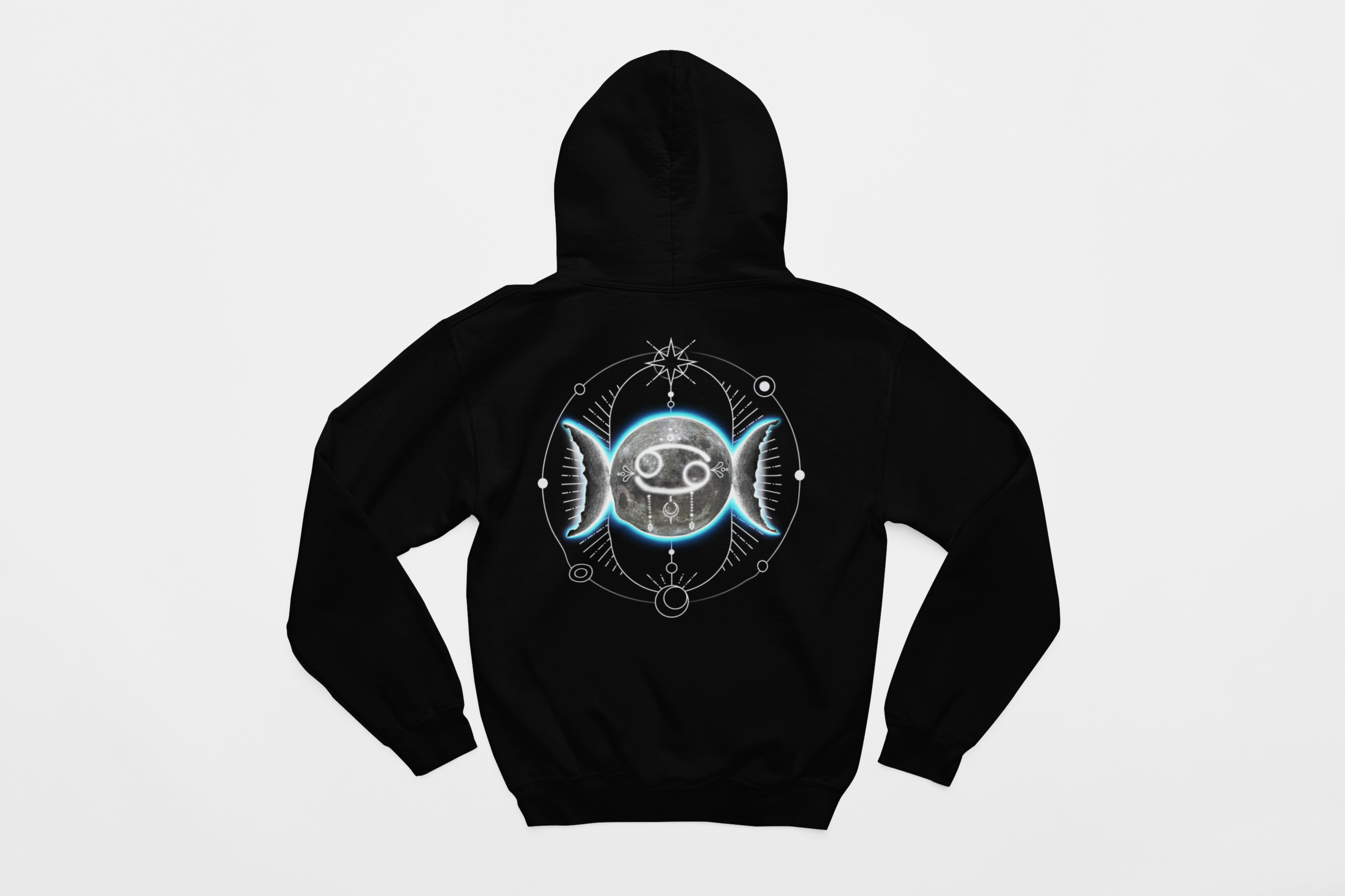 Cancer-Moon Zodiac Graphic Hoodie