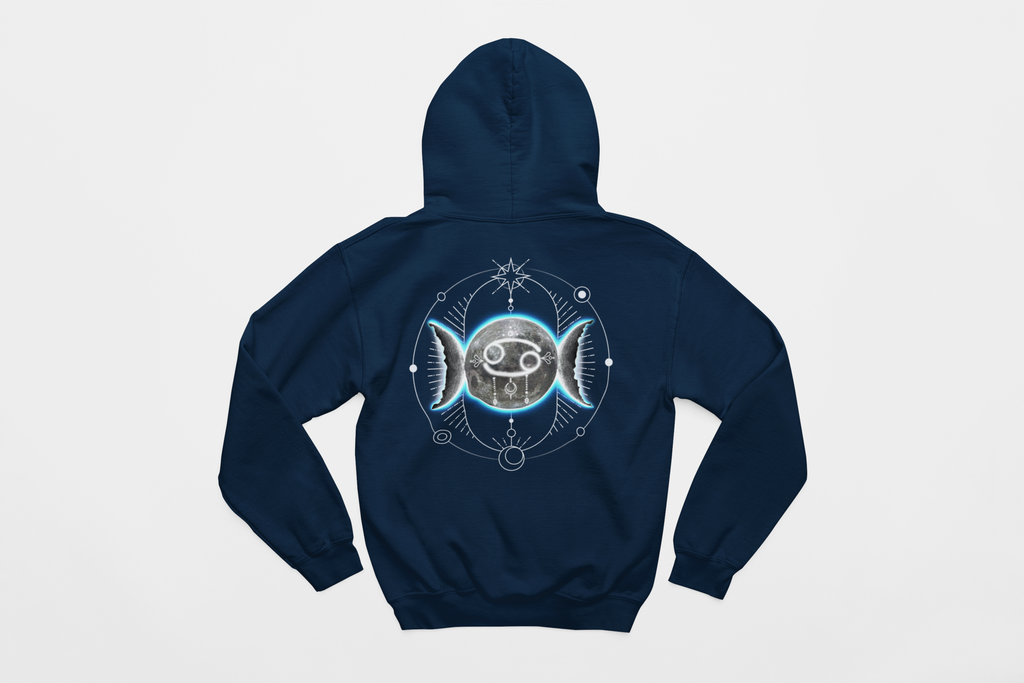 Cancer-Moon Zodiac Graphic Hoodie