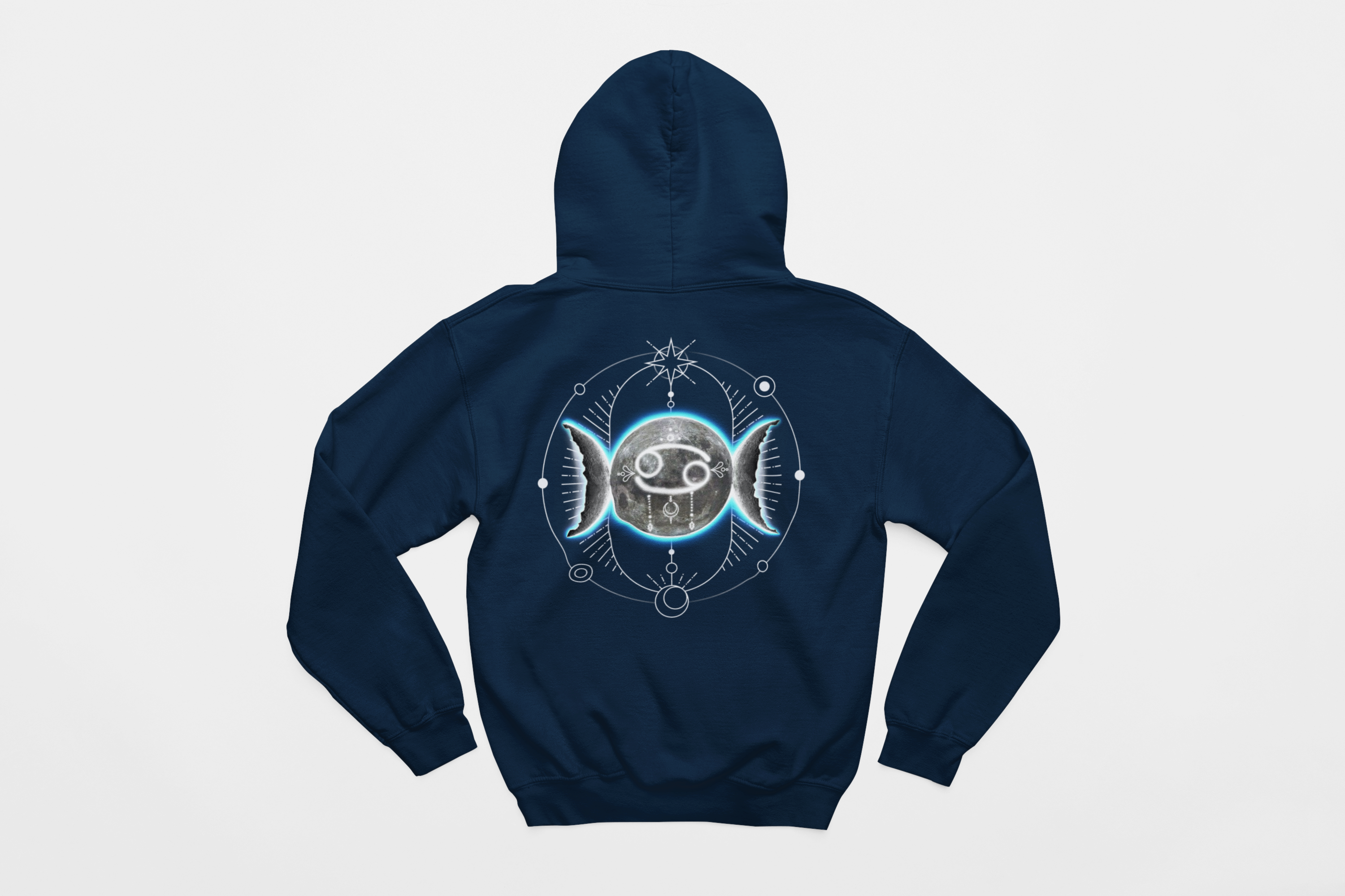 Cancer-Moon Zodiac Graphic Hoodie