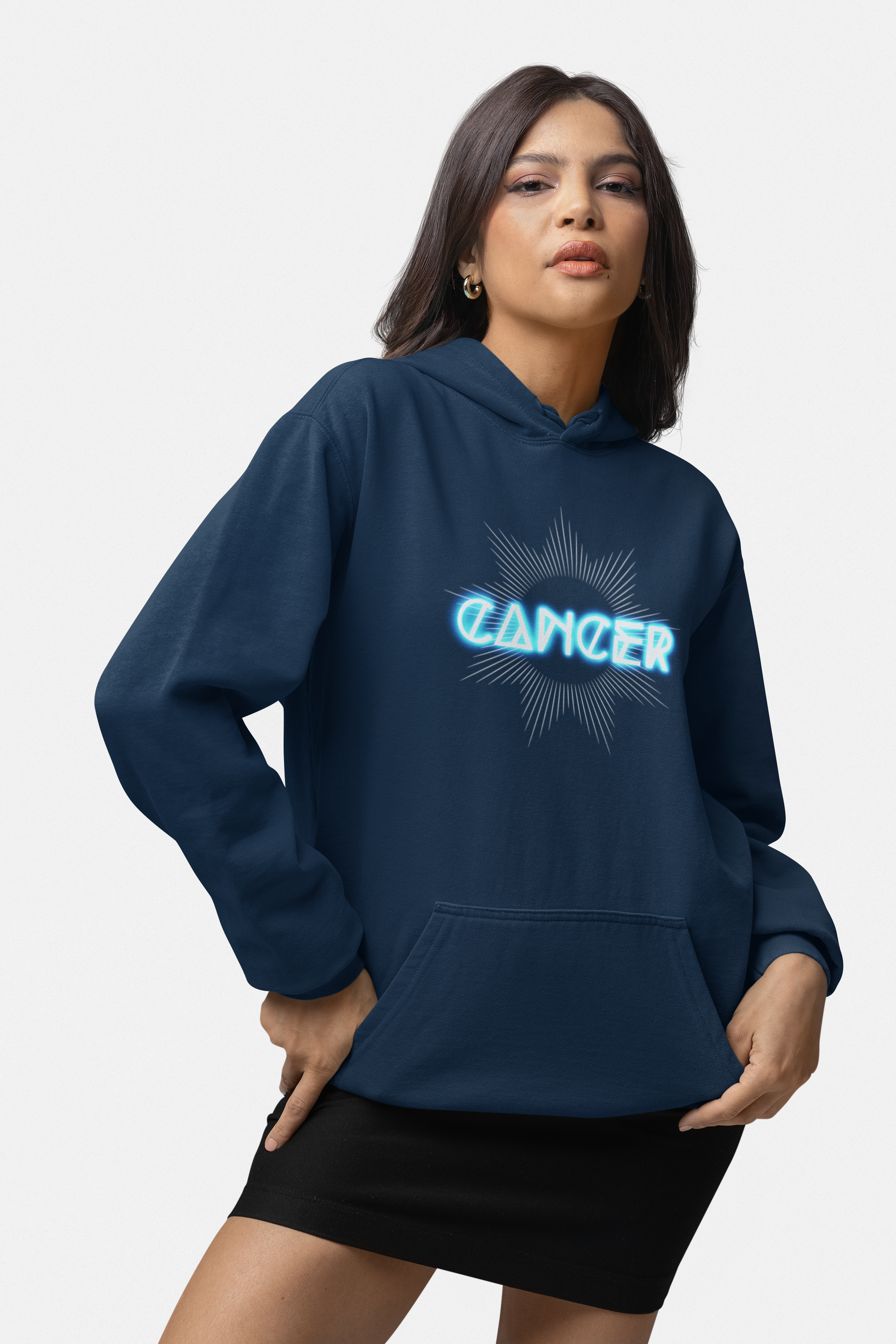 Cancer-Moon Zodiac Graphic Hoodie