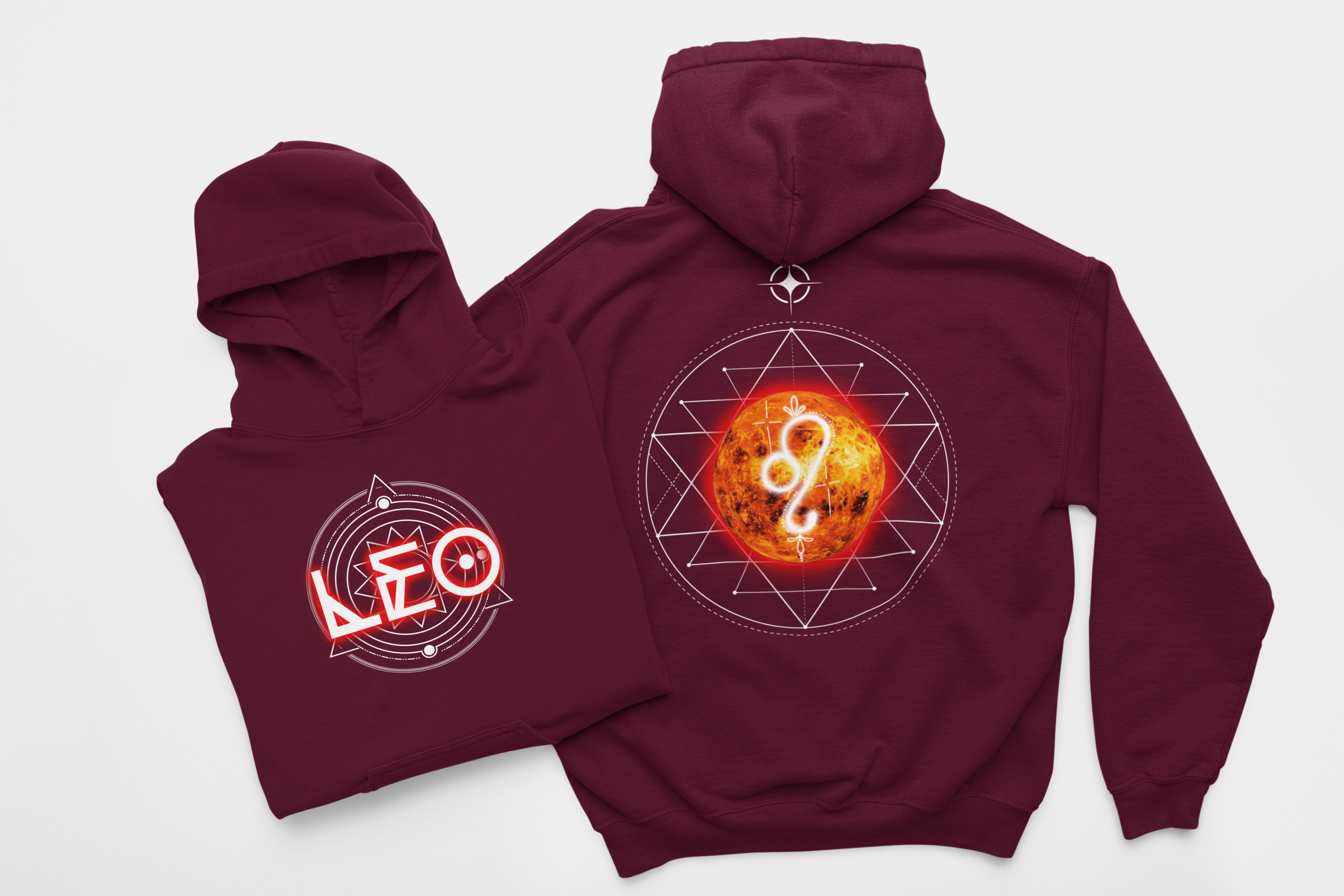 Leo-Sun Zodiac Graphic Hoodie
