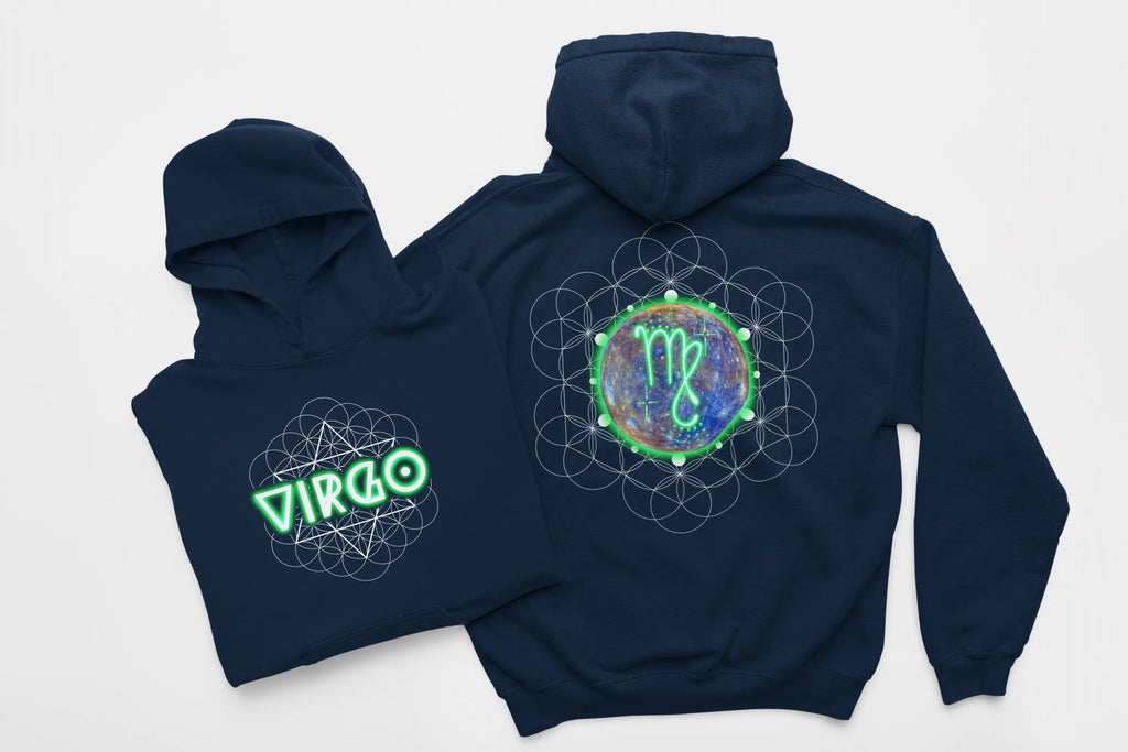 Virgo-Mercury Zodiac Graphic Hoodie - Ether2Earth