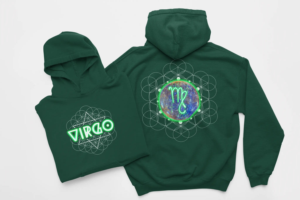 Virgo-Mercury Zodiac Graphic Hoodie - Ether2Earth