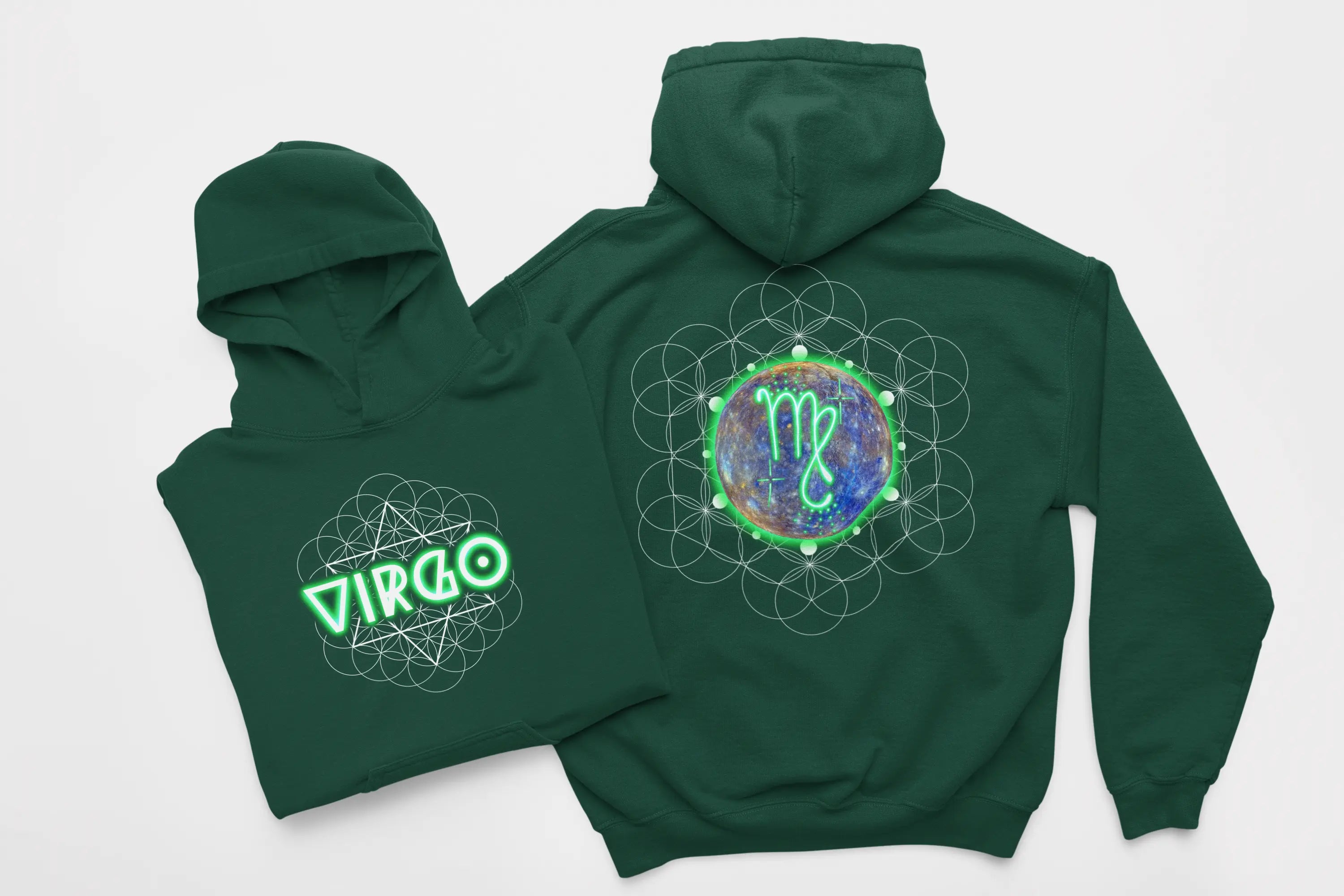 Virgo-Mercury Zodiac Graphic Hoodie - Ether2Earth