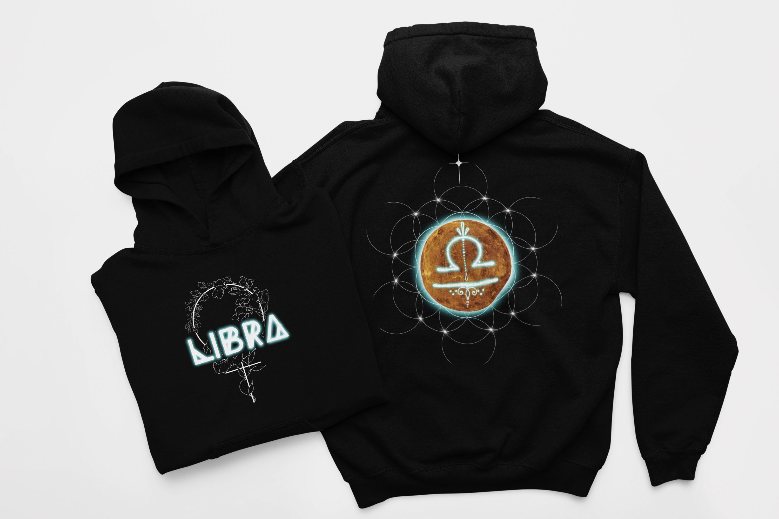 Libra-Venus Zodiac Graphic Hoodie