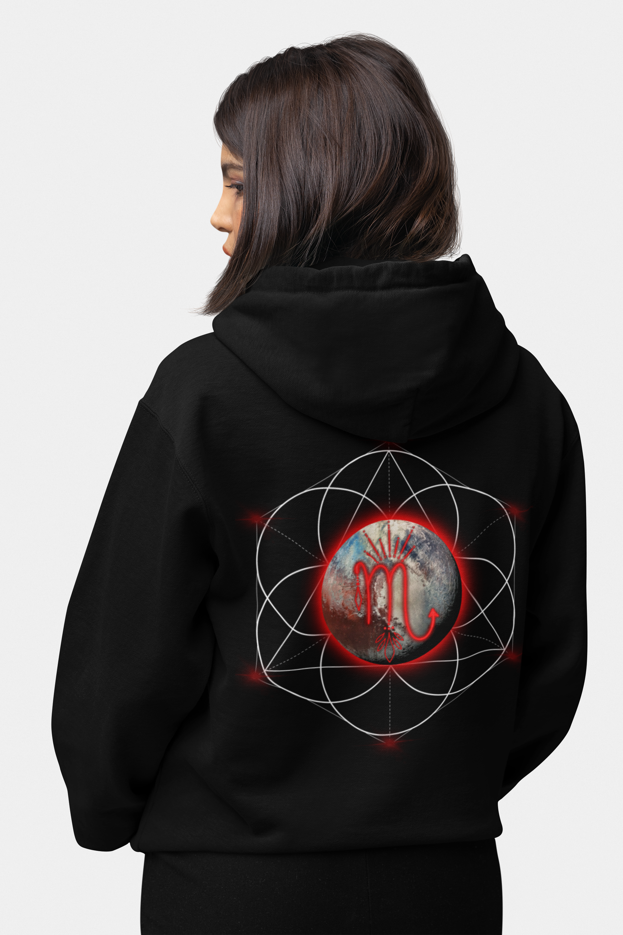 Scorpio-Pluto Zodiac Graphic Hoodie