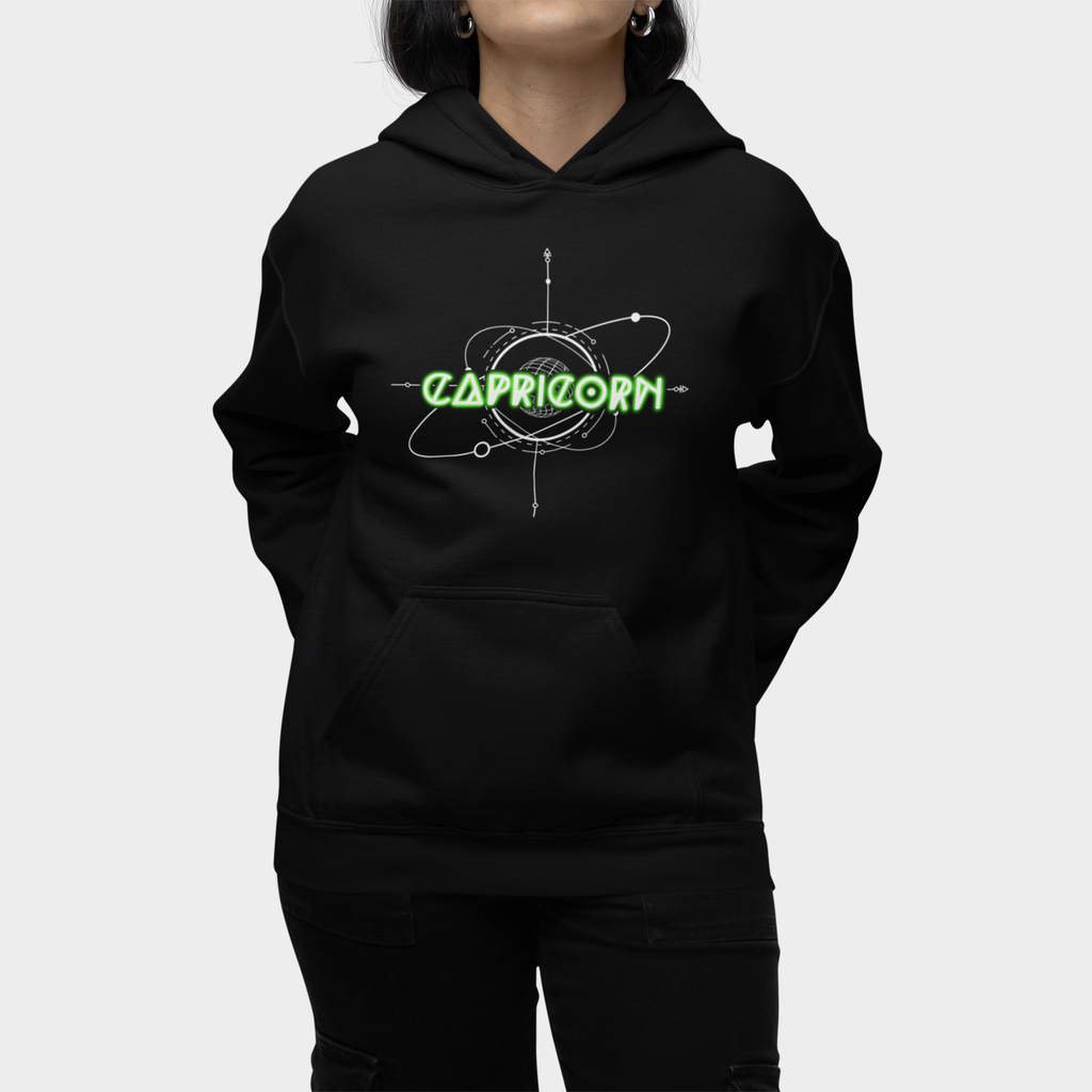 Capricorn-Saturn Zodiac Graphic Hoodie