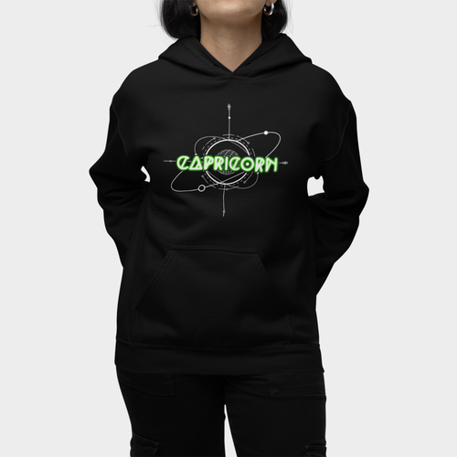 Capricorn-Saturn Zodiac Graphic Hoodie
